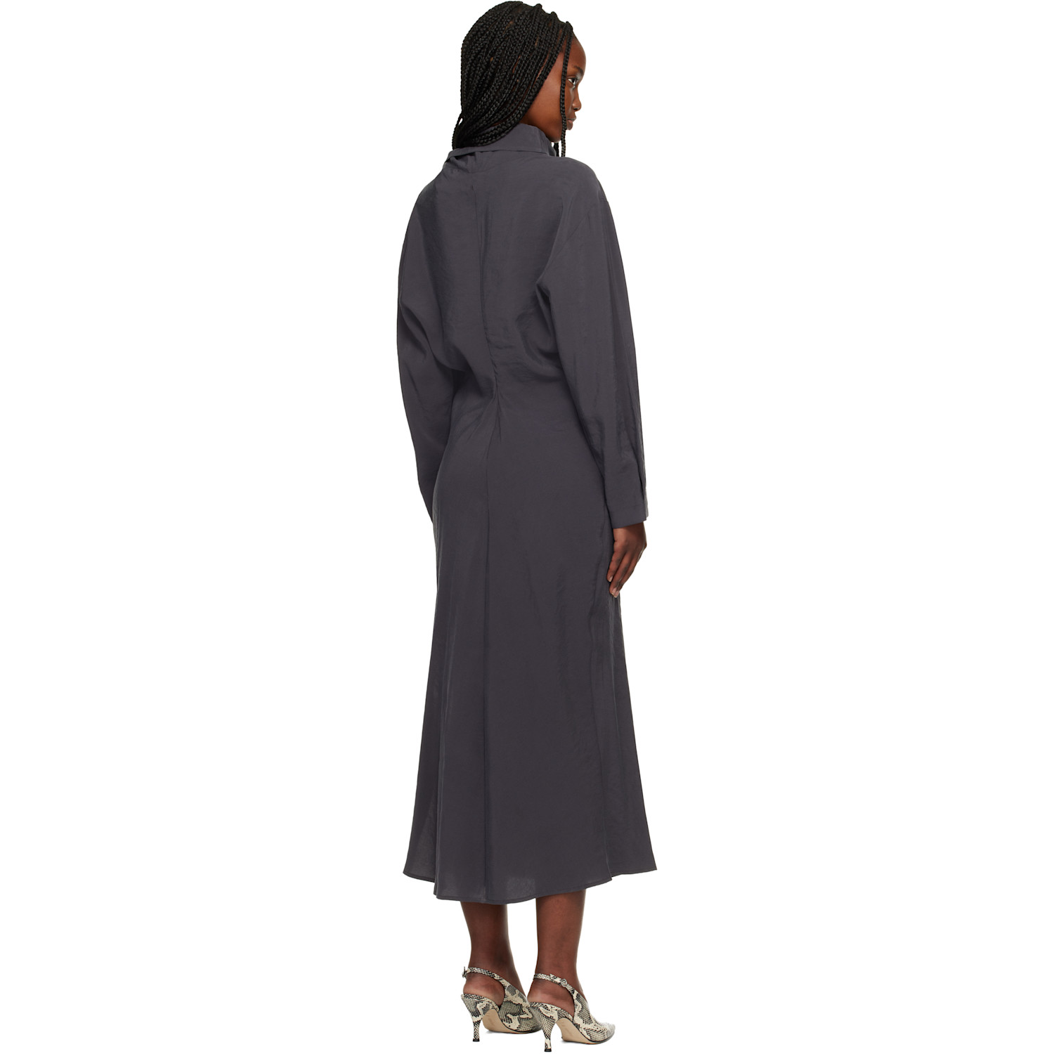  Studio Nicholson Gray Haria Midi Dress 