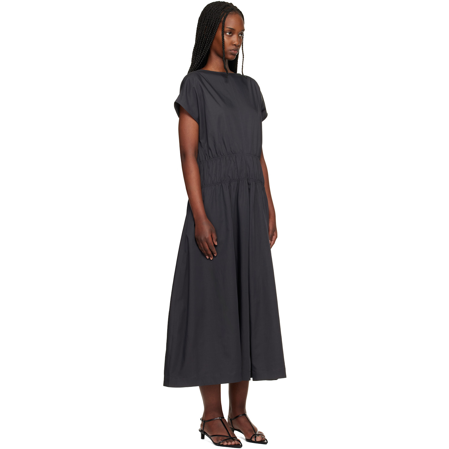  Studio Nicholson Gray Simos Midi Dress 