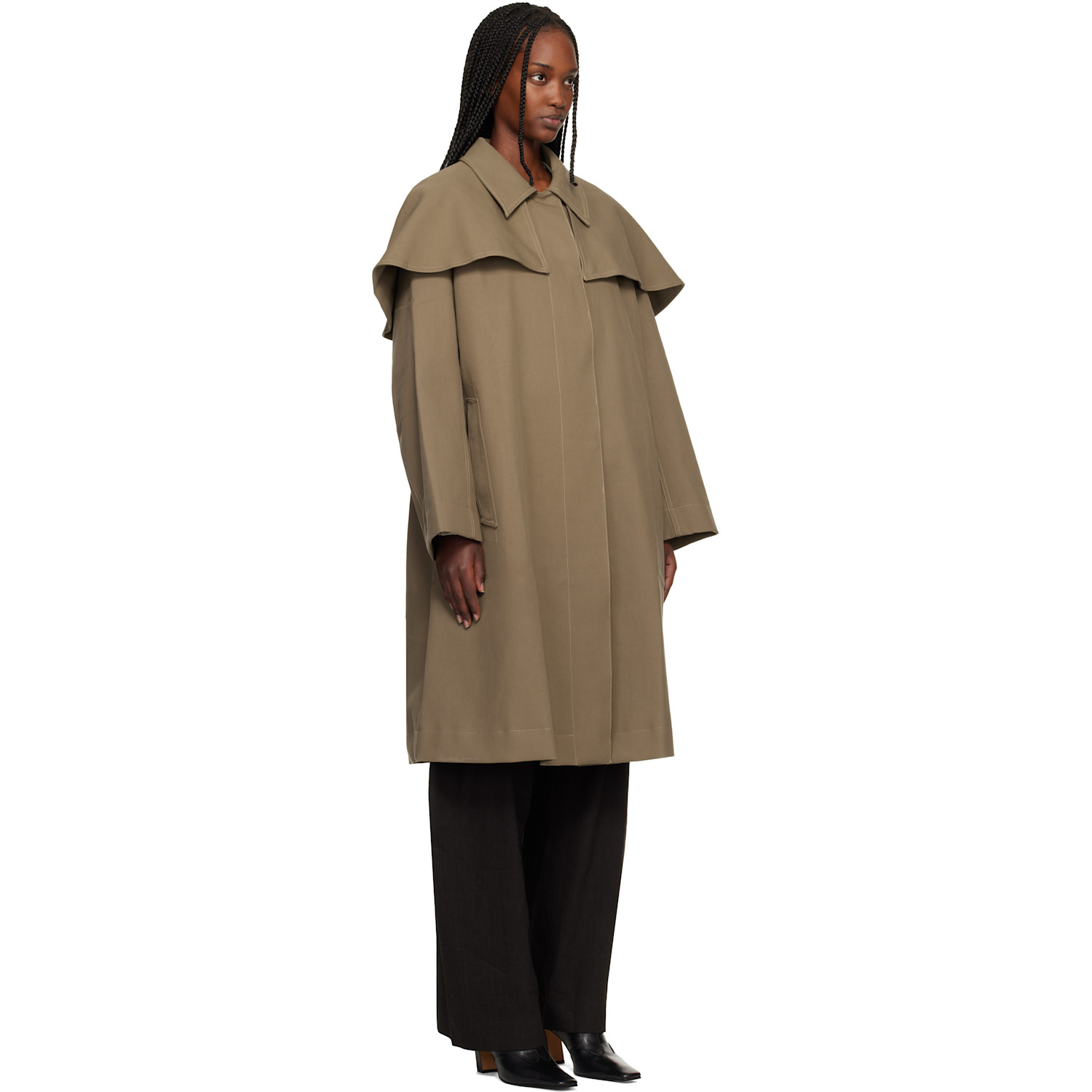  Studio Nicholson Beige Haver Trench Coat 