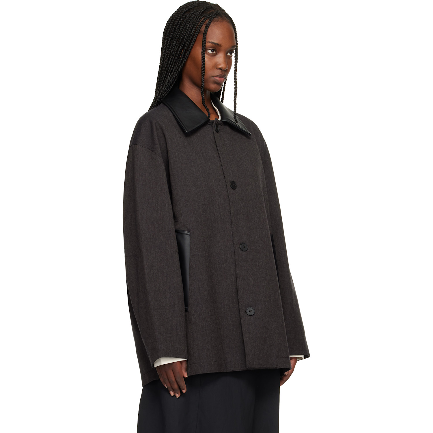 Studio Nicholson Brown Meter Jacket 