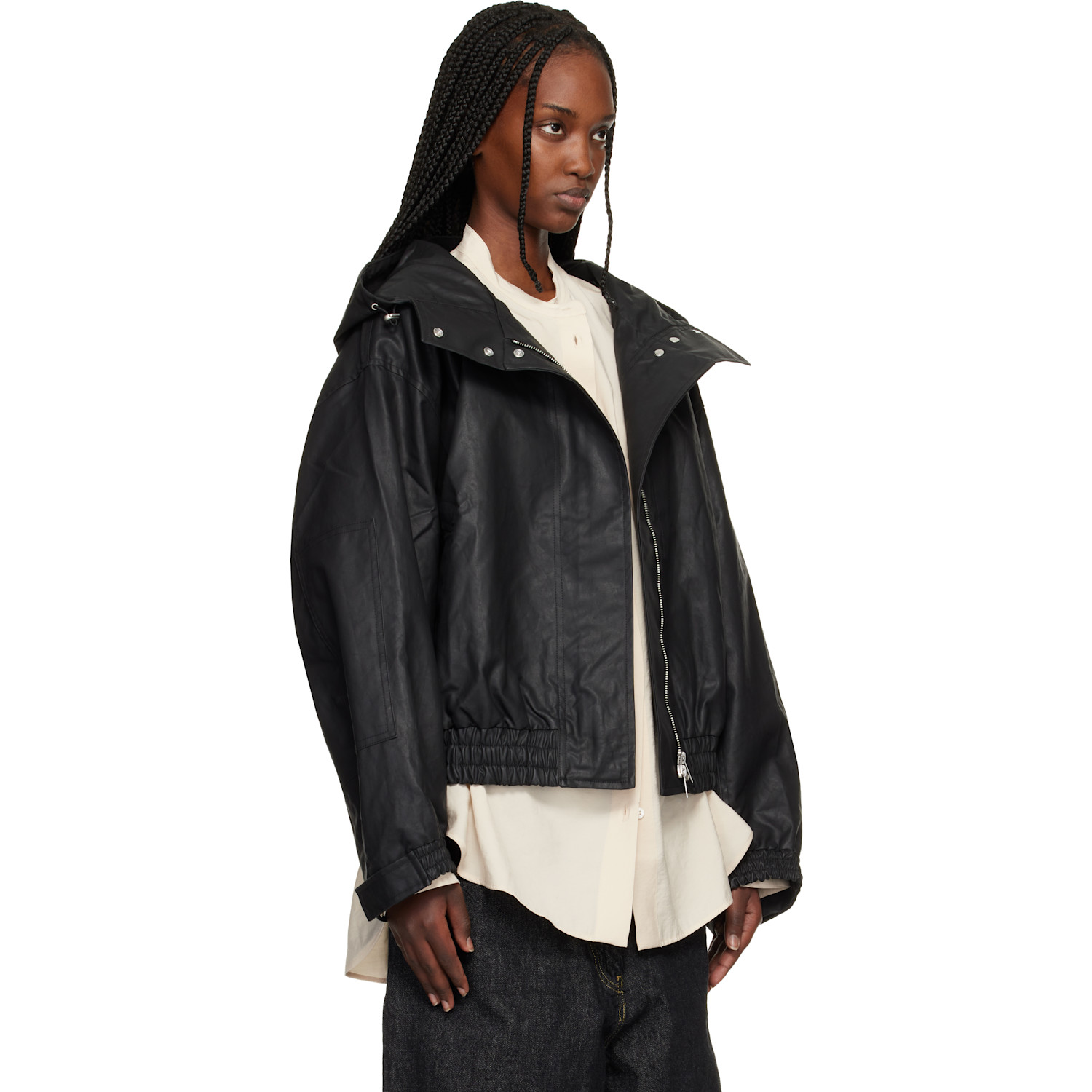 Studio Nicholson Black Cabot Jacket 