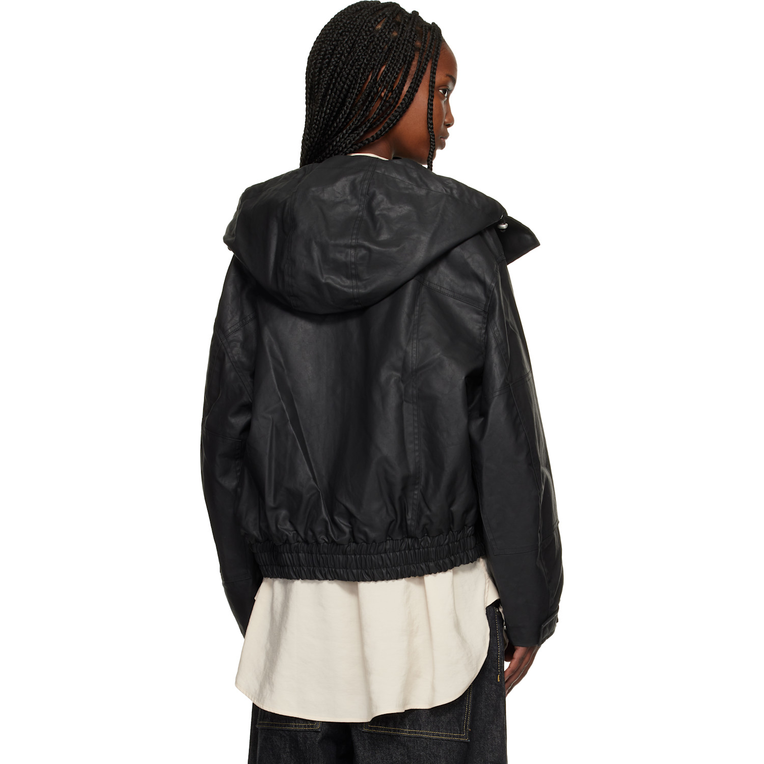  Studio Nicholson Black Cabot Jacket 