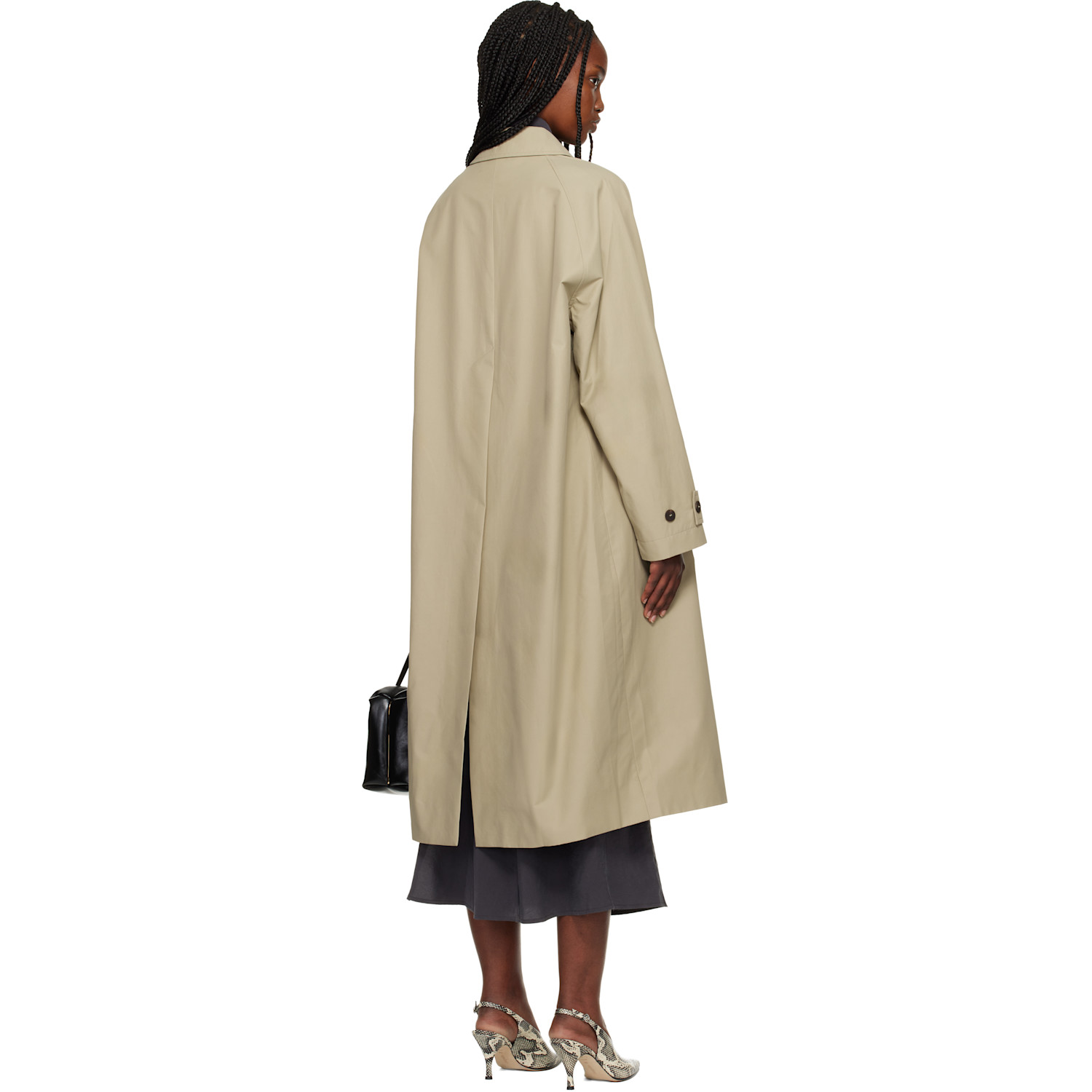  Studio Nicholson Beige Holin Technical Cotton Trench Coat 