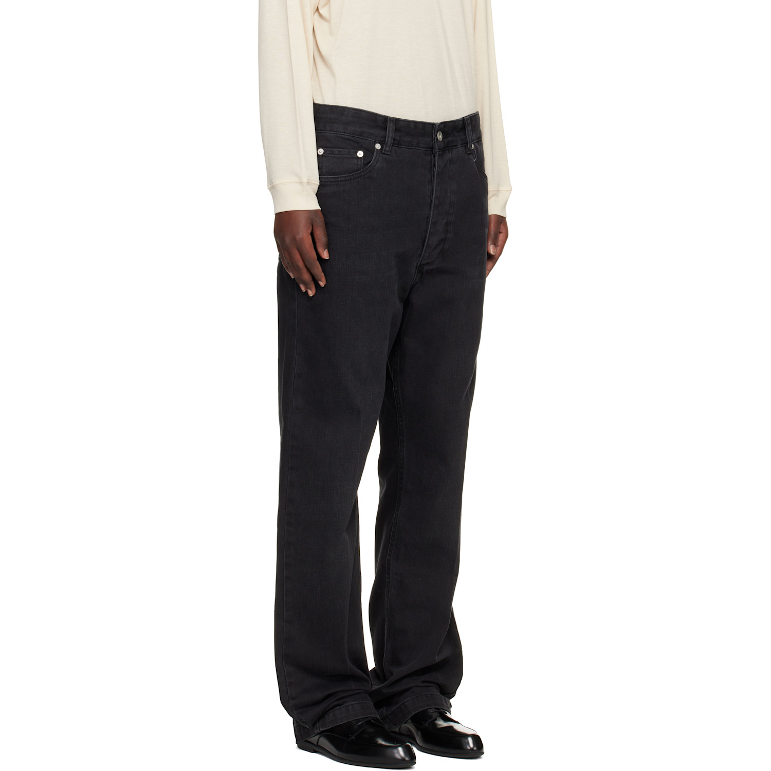  Studio Nicholson Black Barra Jeans 