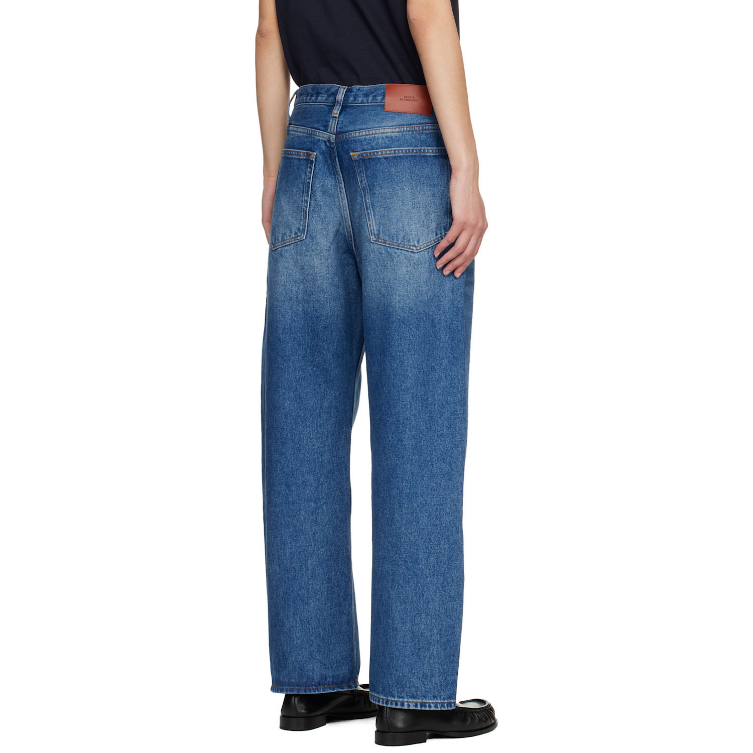  Studio Nicholson Blue Denjo Jeans 