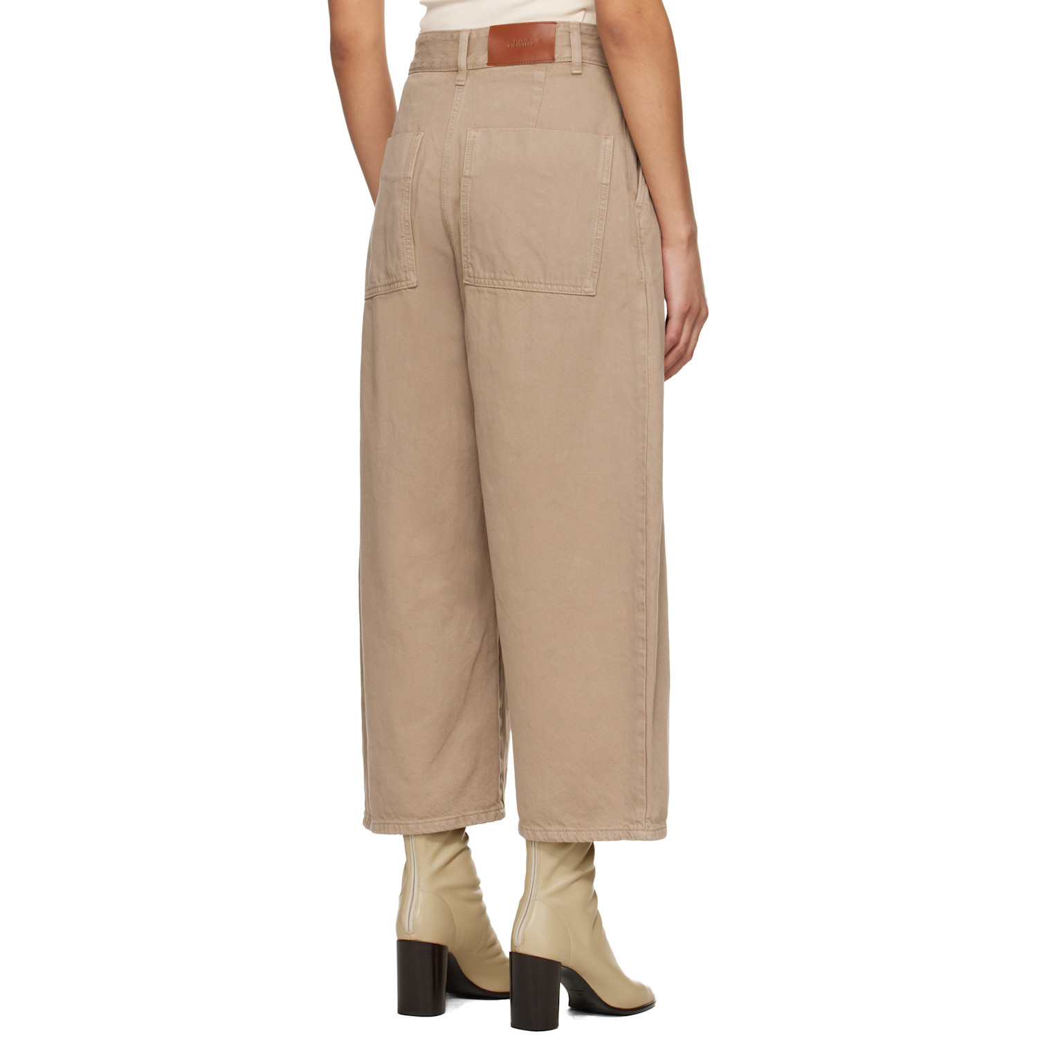  Studio Nicholson Taupe Chalco Denim Jeans 