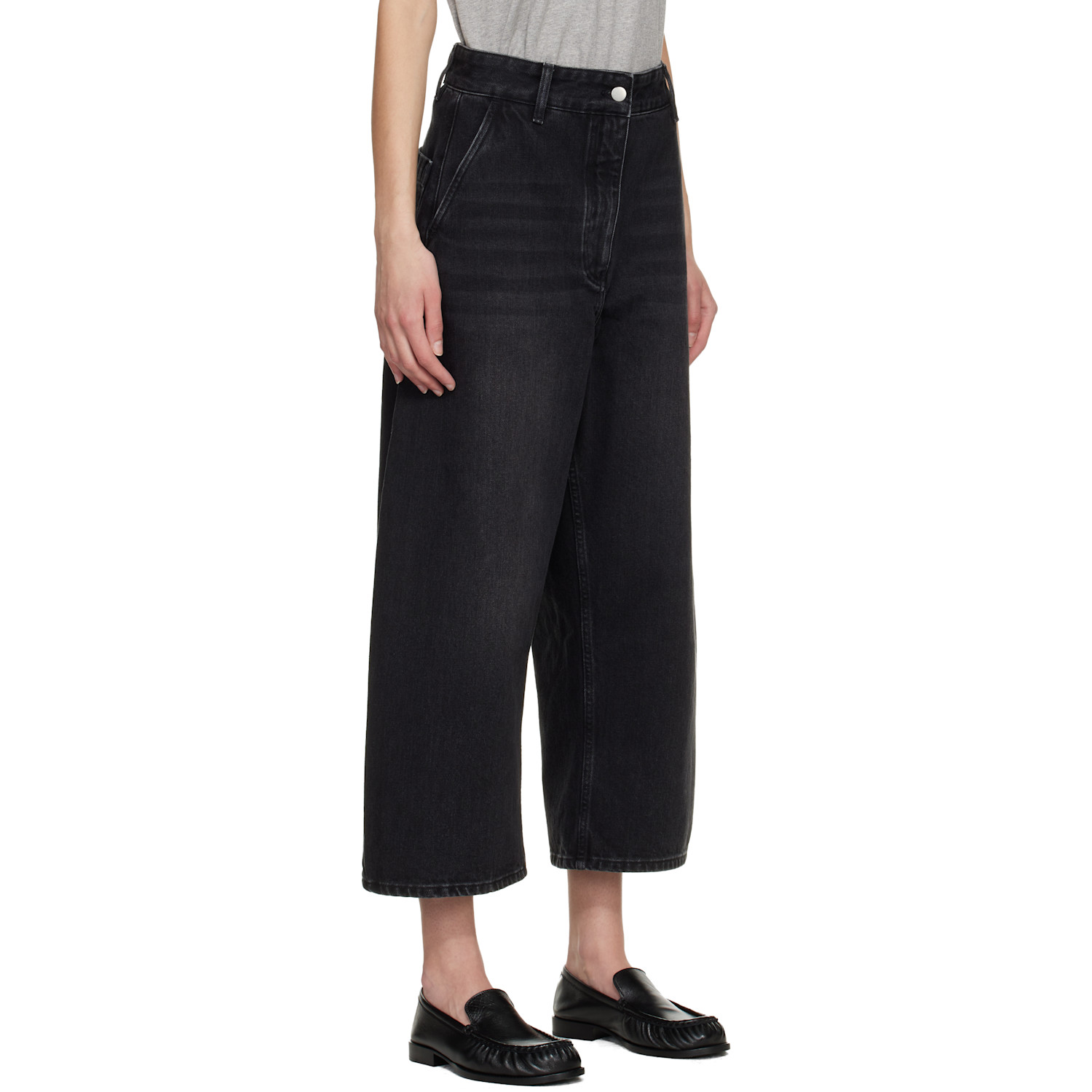  Studio Nicholson Black Chalco Jeans 