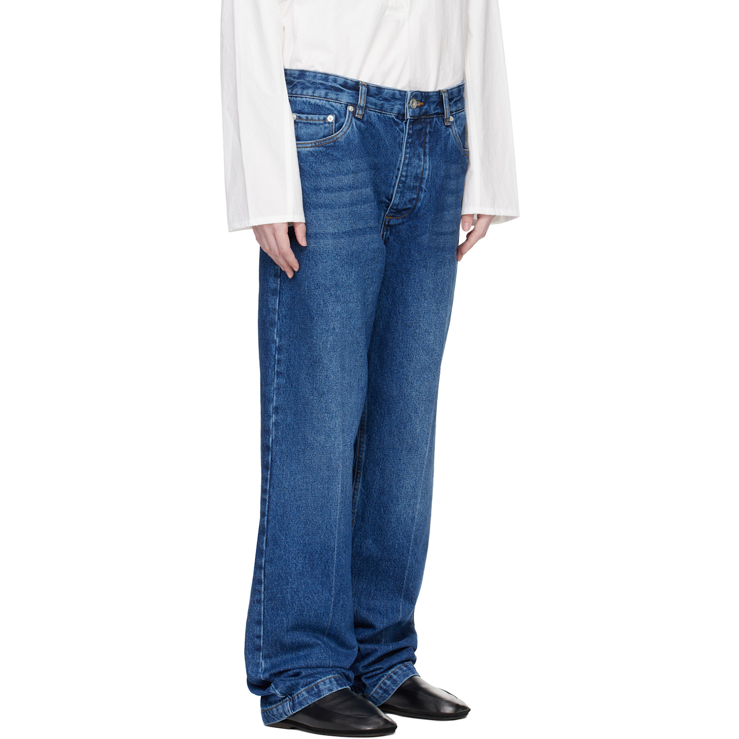  Studio Nicholson Blue Barra Denim Jeans 