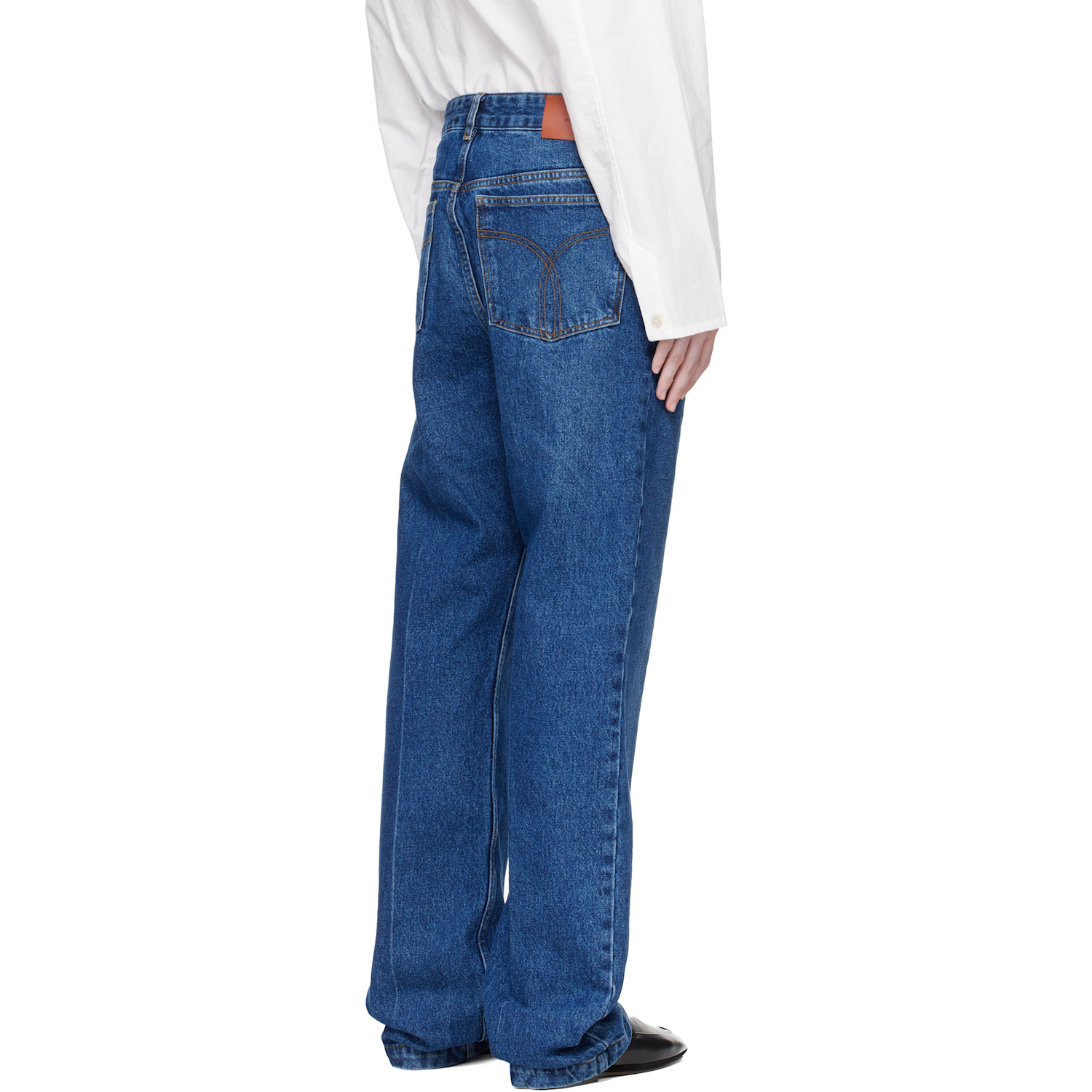  Studio Nicholson Blue Barra Denim Jeans 