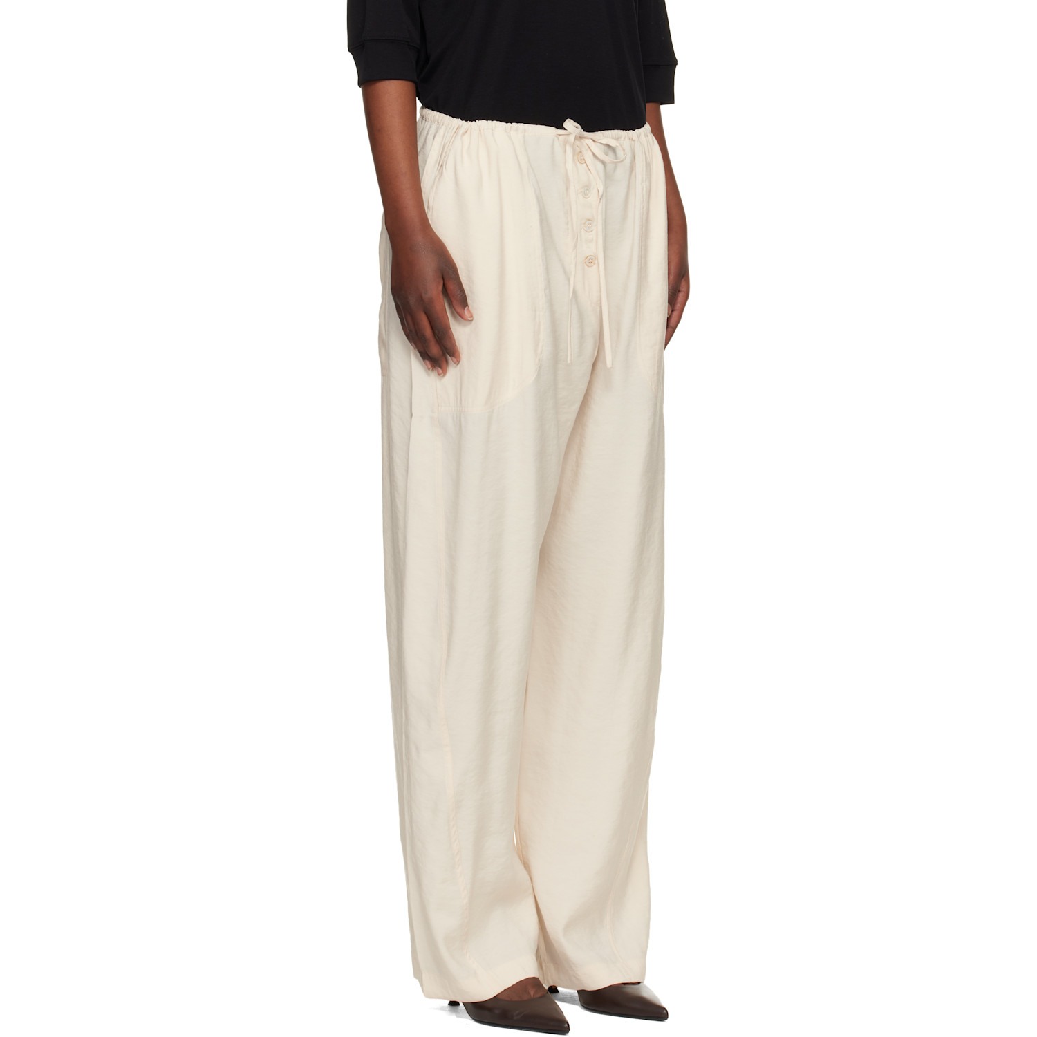  Studio Nicholson Beige Hera Trousers 