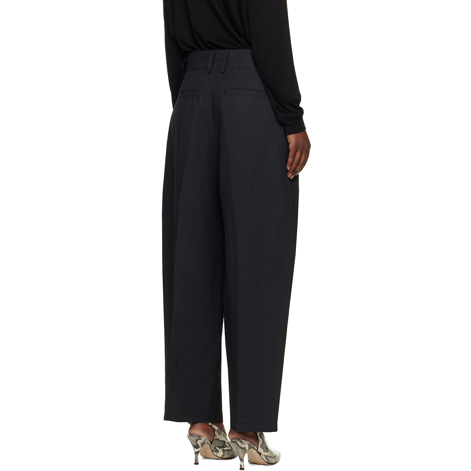  Studio Nicholson Black Nasser Trousers 