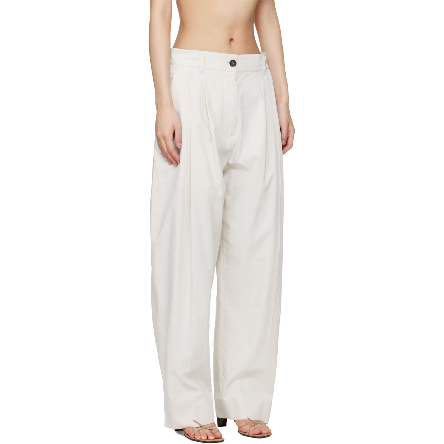  Studio Nicholson Off-white Acuna Trousers 