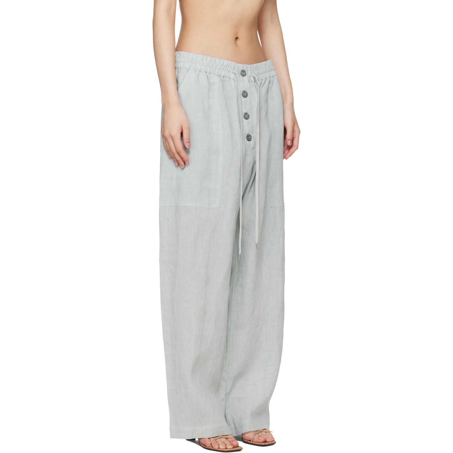  Studio Nicholson Green Attis Trousers 
