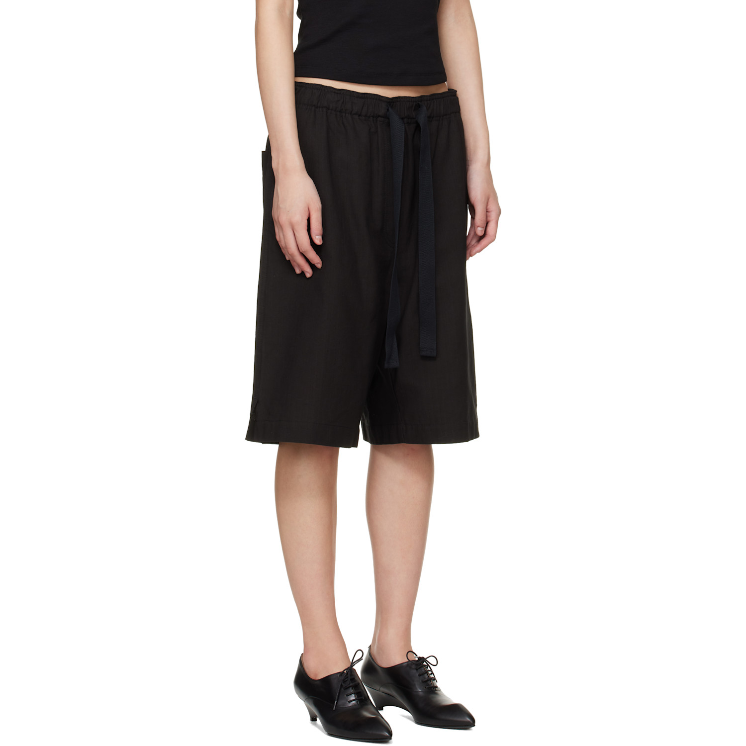  Studio Nicholson Black Demba Shorts 