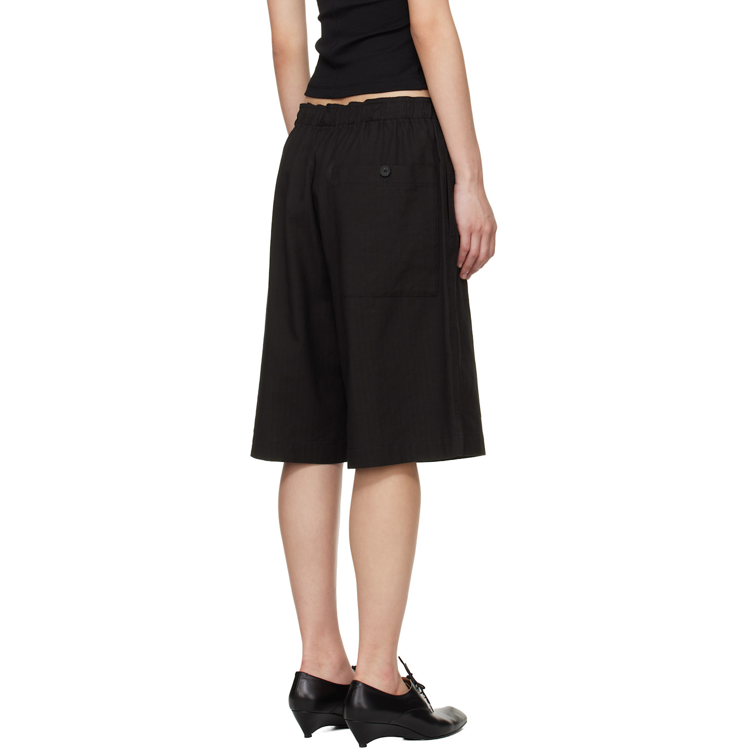  Studio Nicholson Black Demba Shorts 