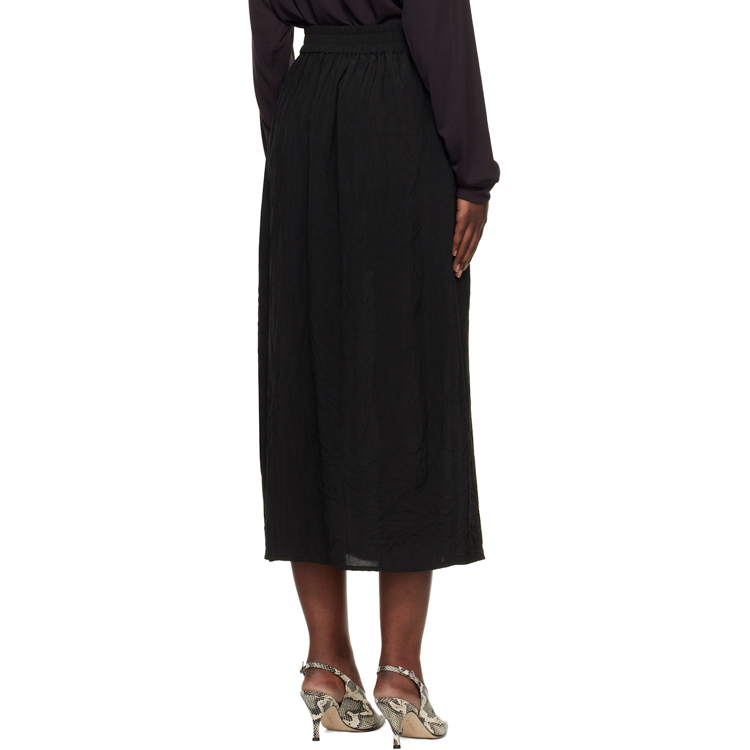  Studio Nicholson Black Oates Midi Skirt 