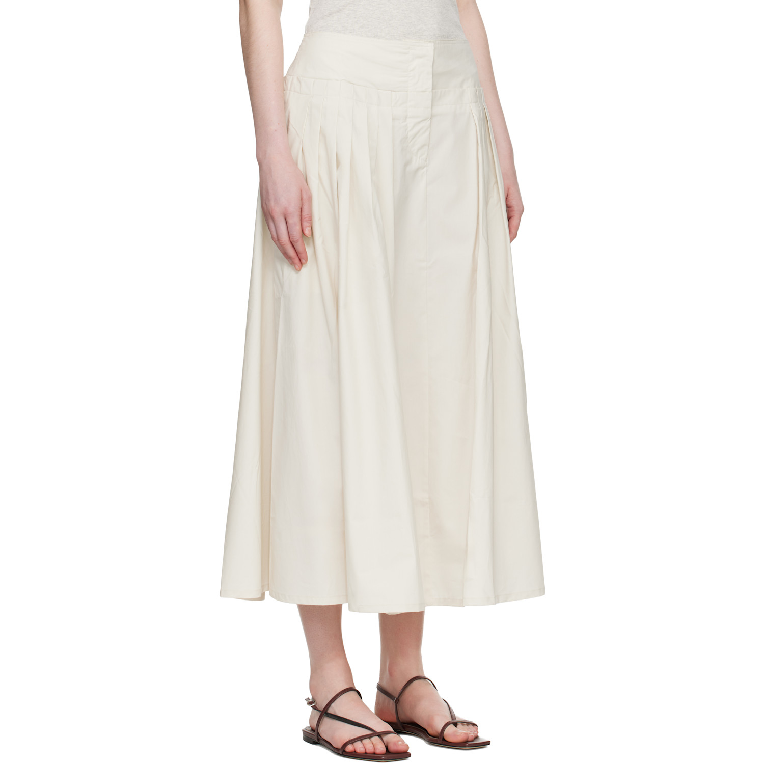  Studio Nicholson Off-white Agat Maxi Skirt 