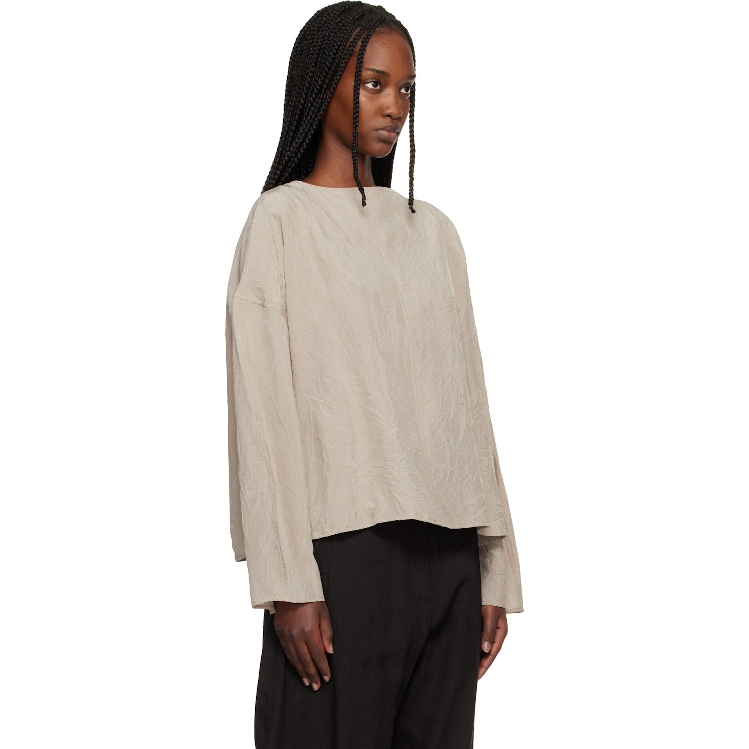  Studio Nicholson Taupe Lau Blouse 