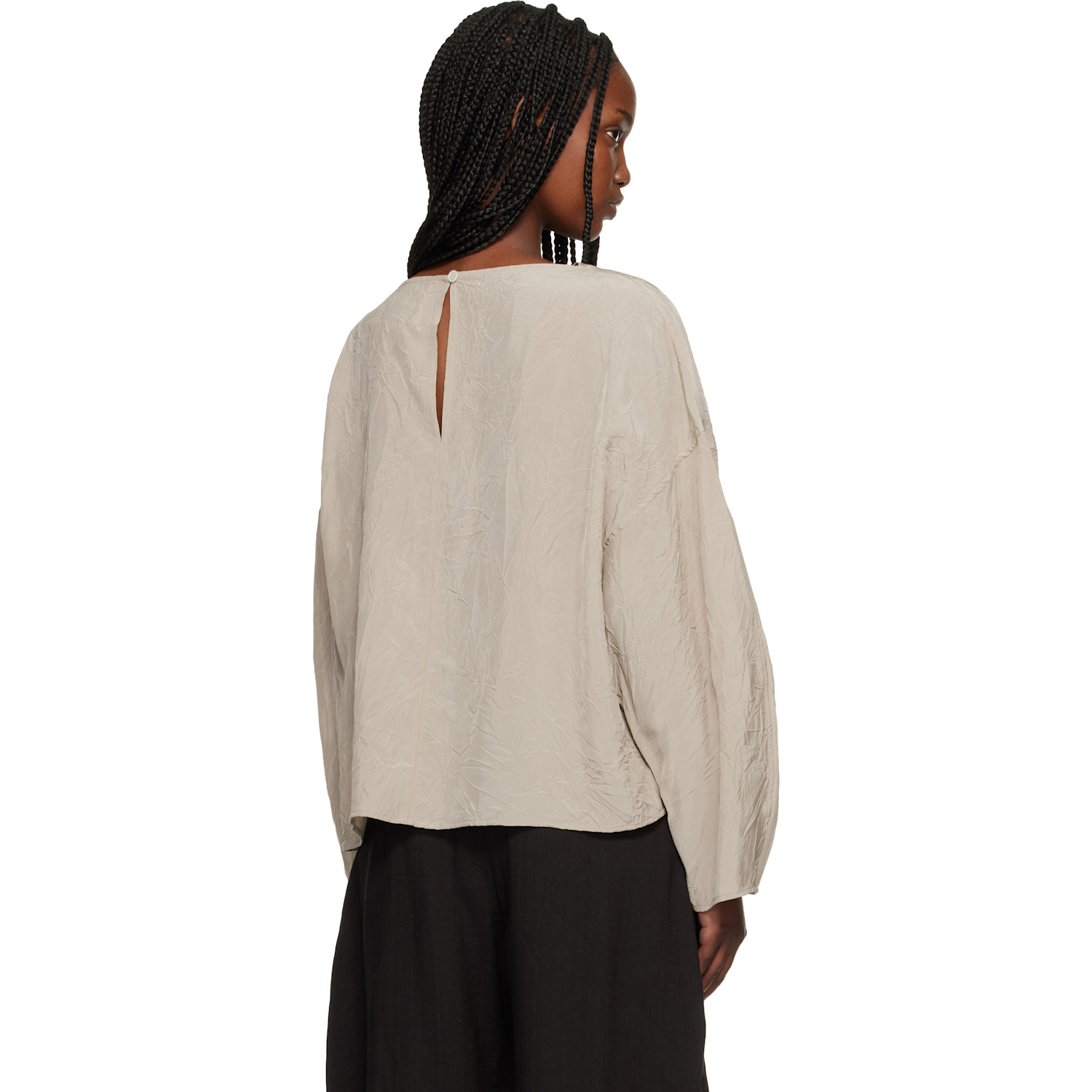  Studio Nicholson Taupe Lau Blouse 