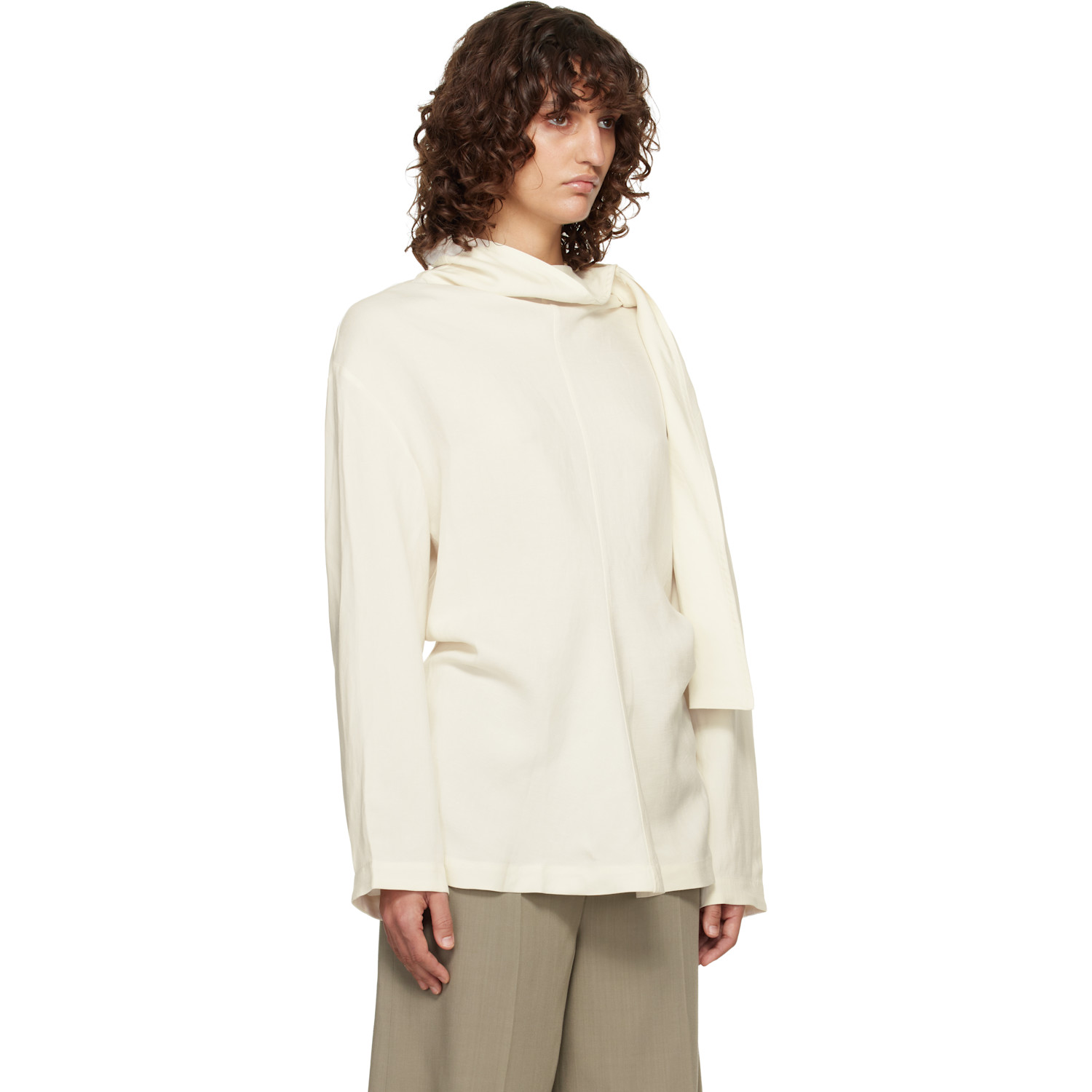  Studio Nicholson Off-white Valery Blouse 