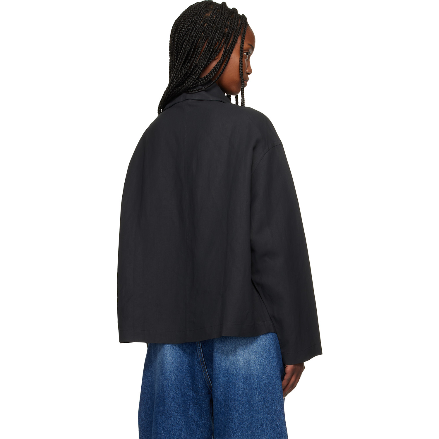  Studio Nicholson Black Colt Blouse 