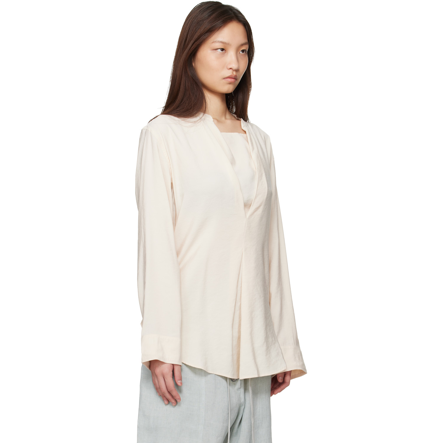  Studio Nicholson Beige Pampa Blouse 
