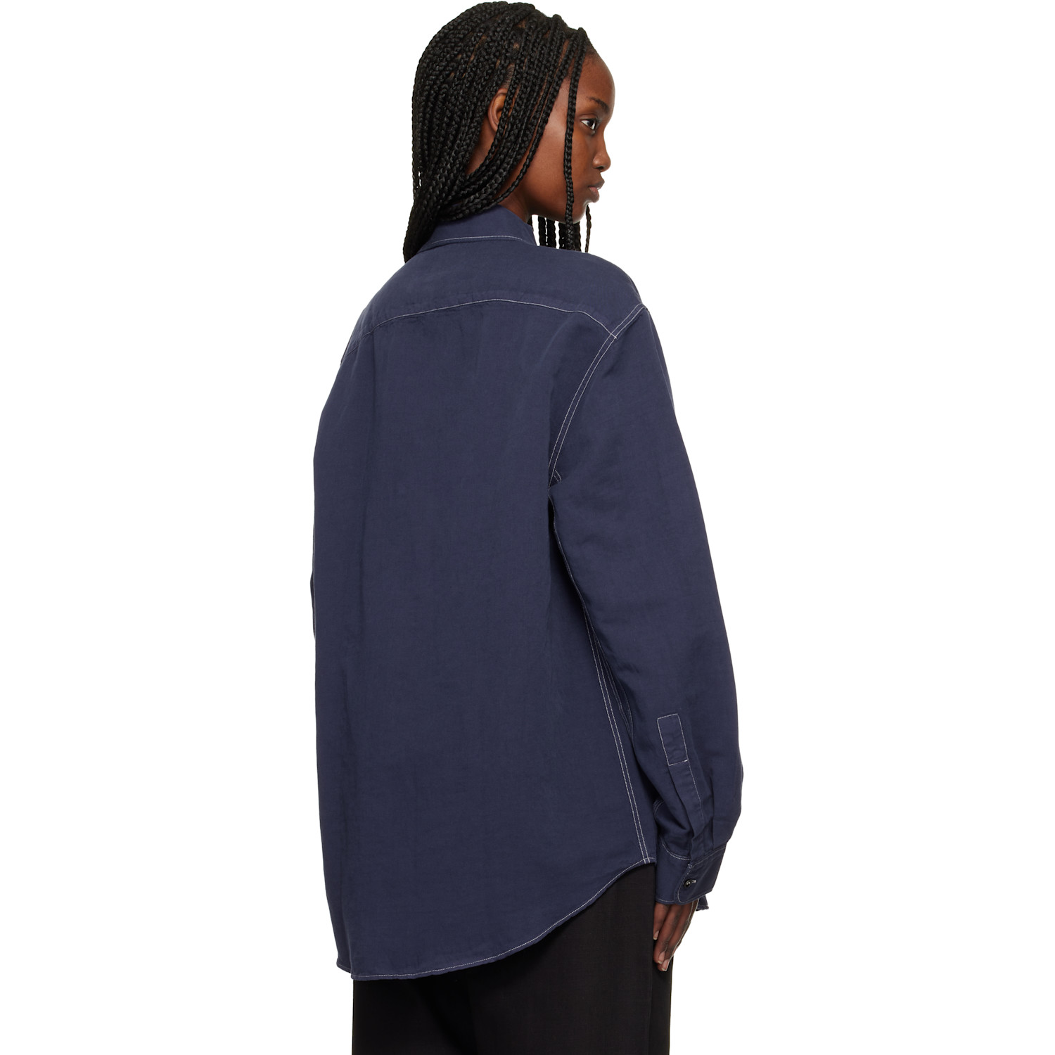  Studio Nicholson Blue Louro Shirt 