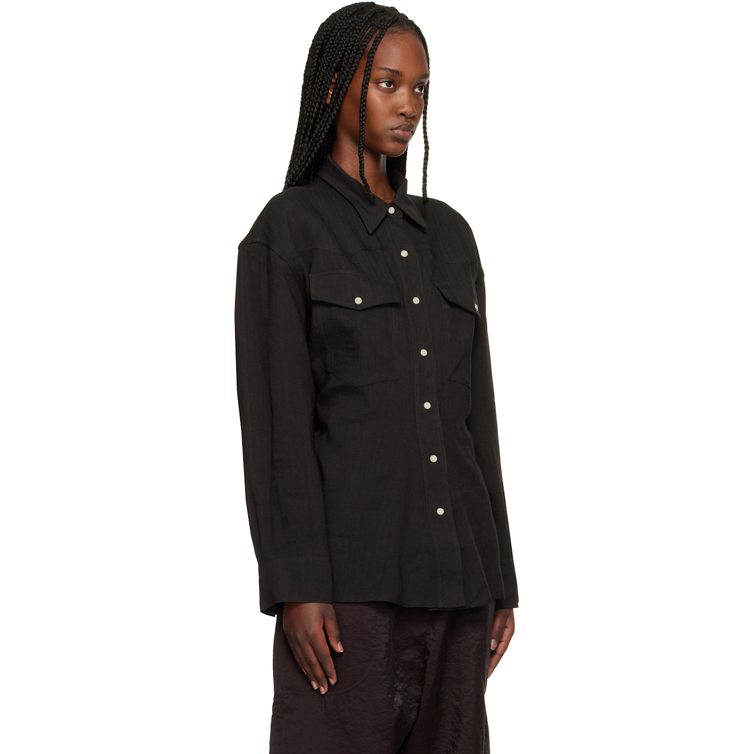  Studio Nicholson Brown Krauss Shirt 