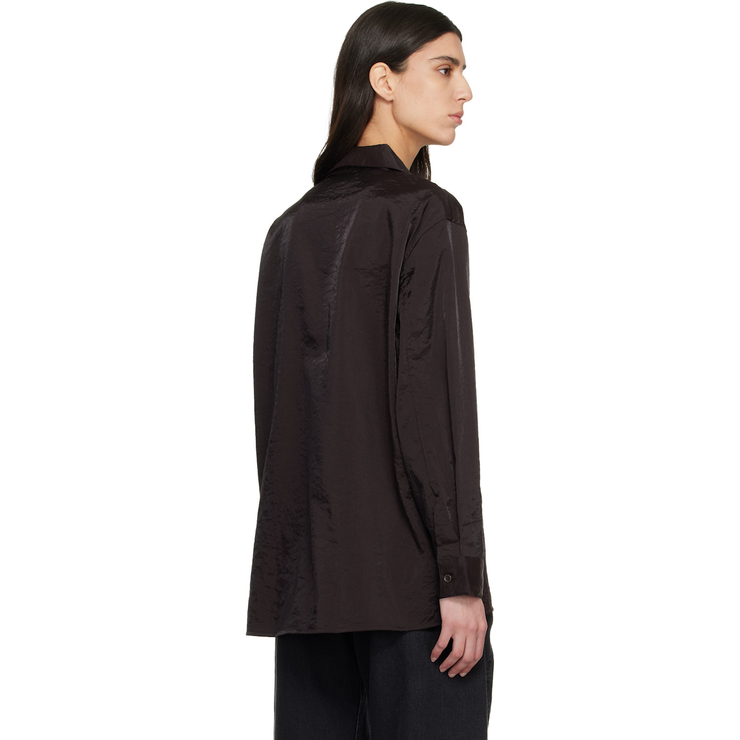  Studio Nicholson Burgundy Pinole Shirt 