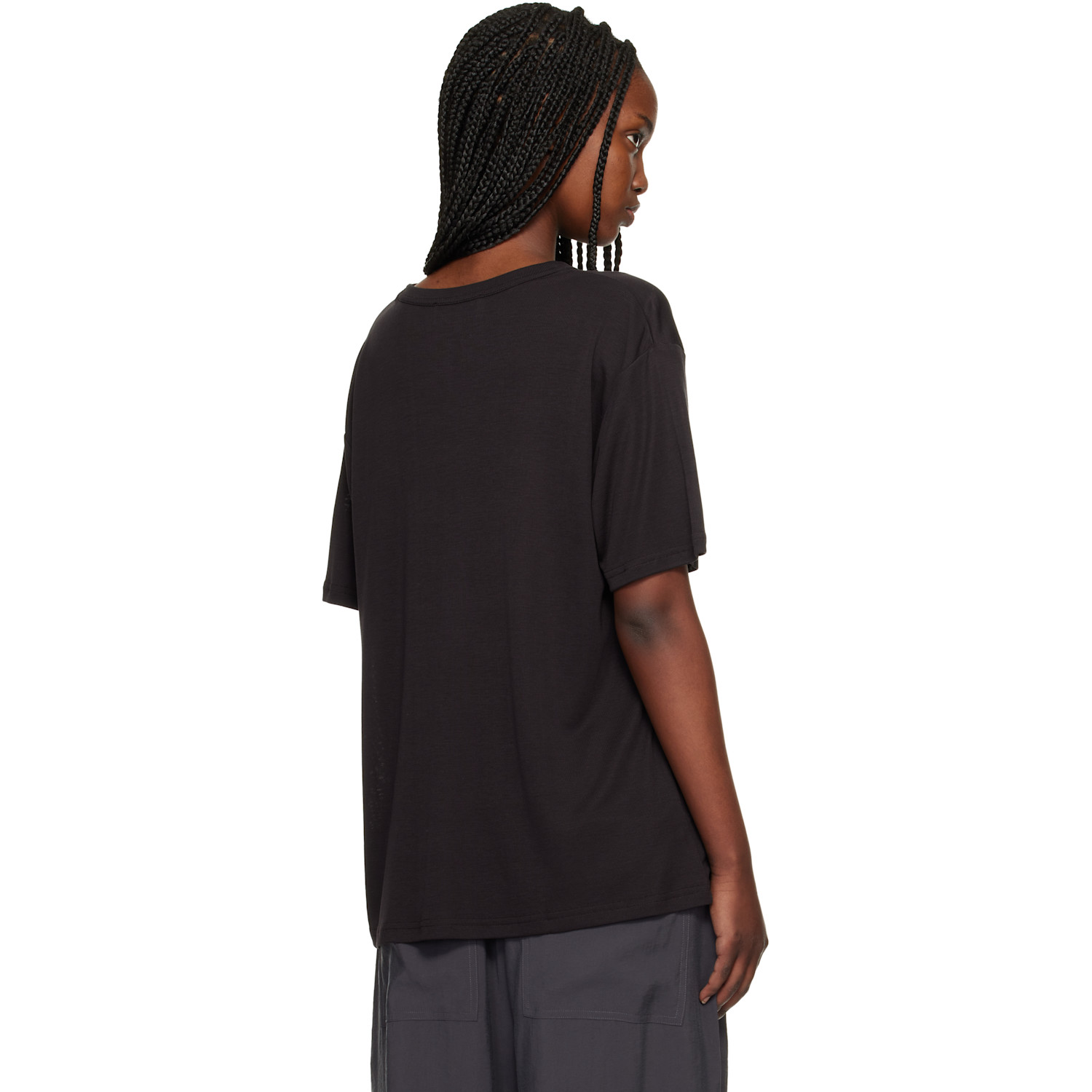  Studio Nicholson Brown Rond T-shirt 