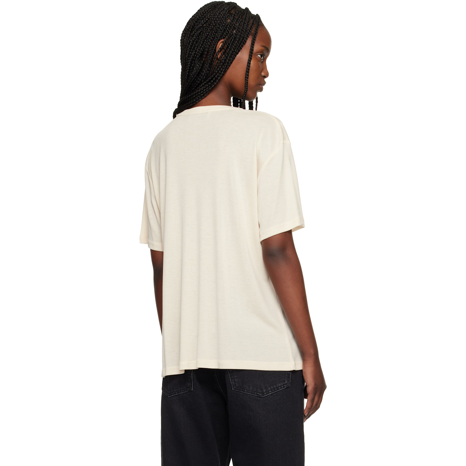  Studio Nicholson Beige Rond T-shirt 