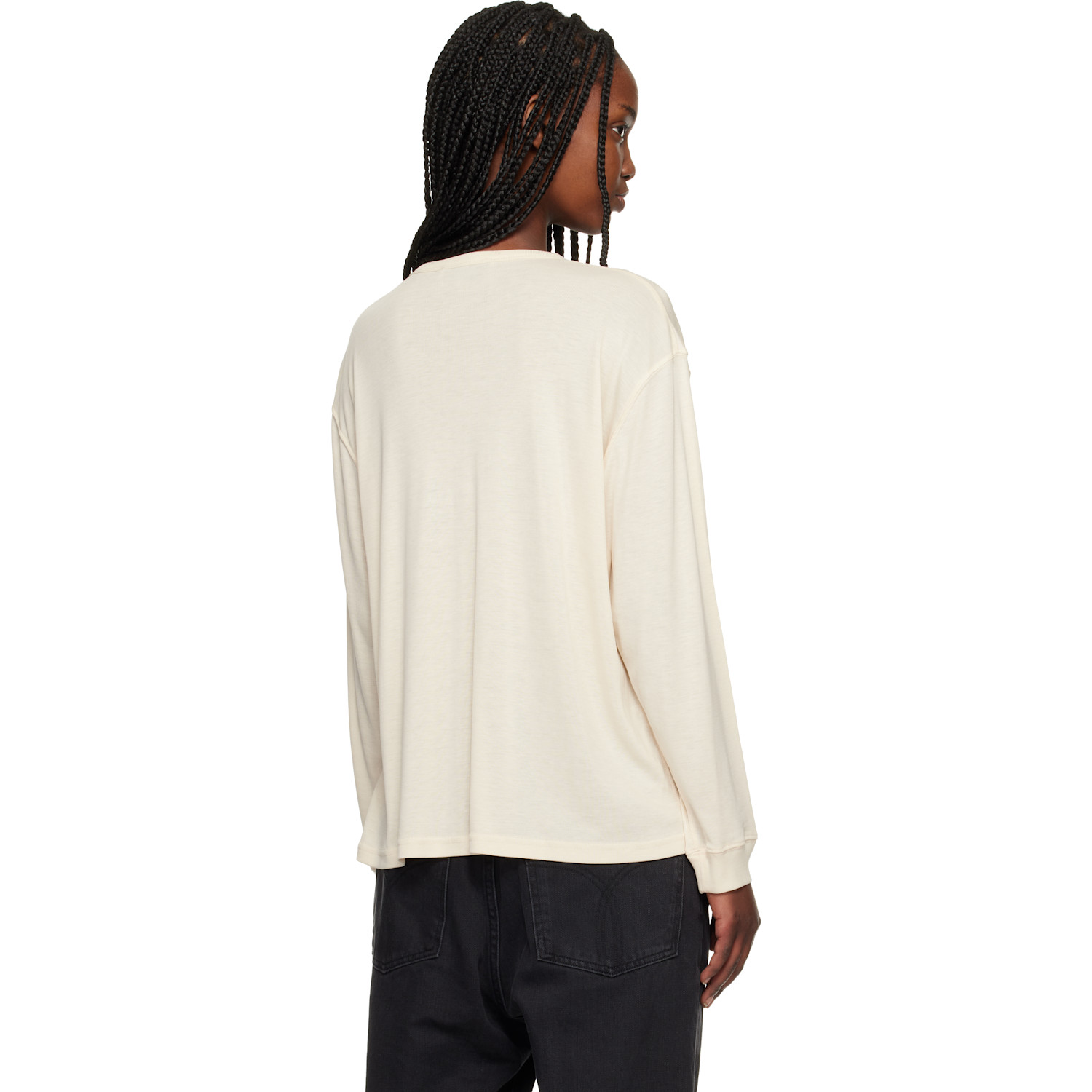  Studio Nicholson Beige Rutas Jersey Henley 