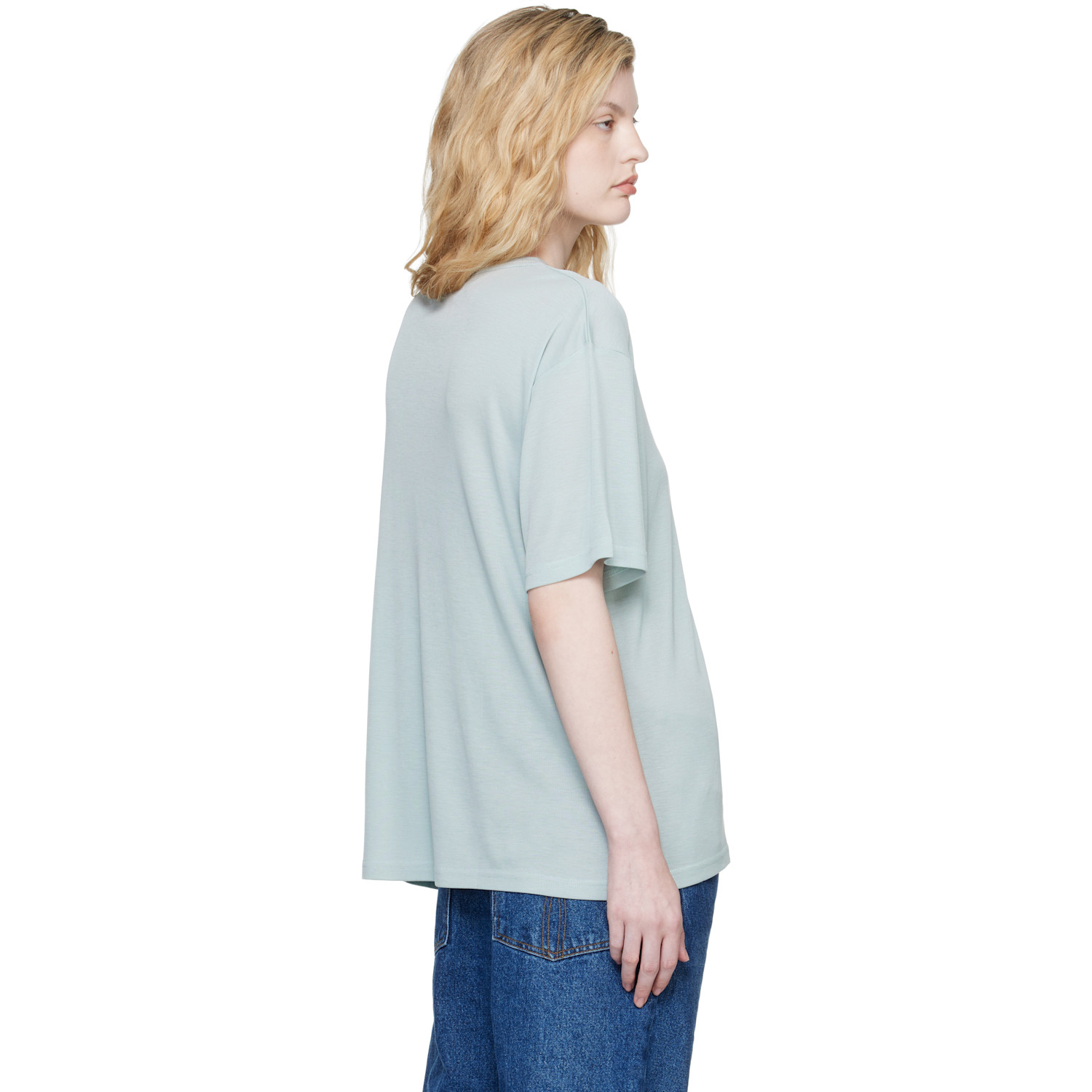  Studio Nicholson Blue Rond T-shirt 