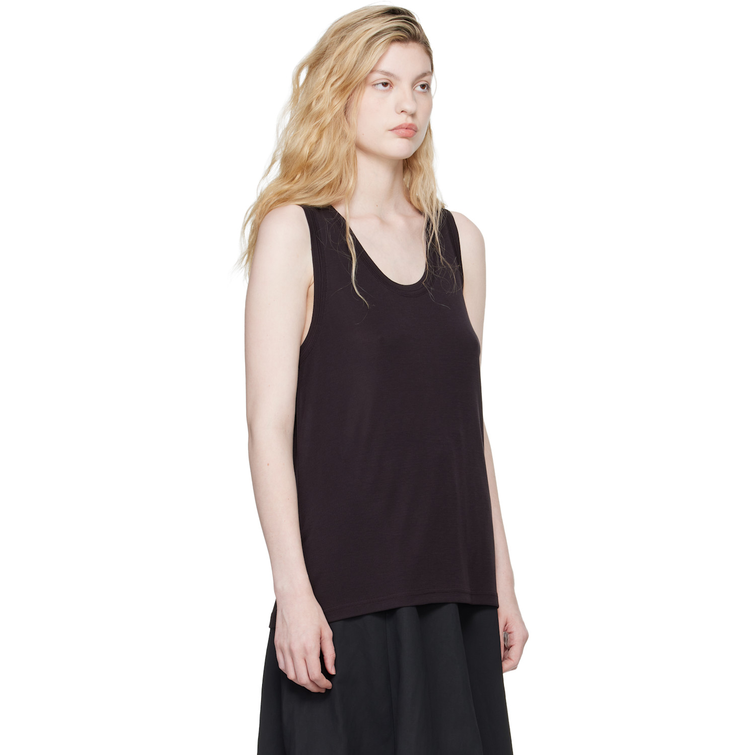  Studio Nicholson Burgundy Votan Jersey Tank Top 