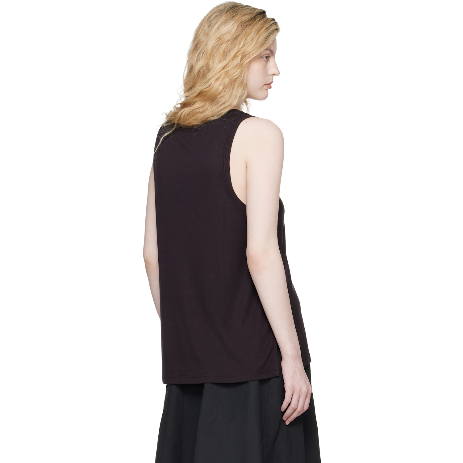  Studio Nicholson Burgundy Votan Jersey Tank Top 