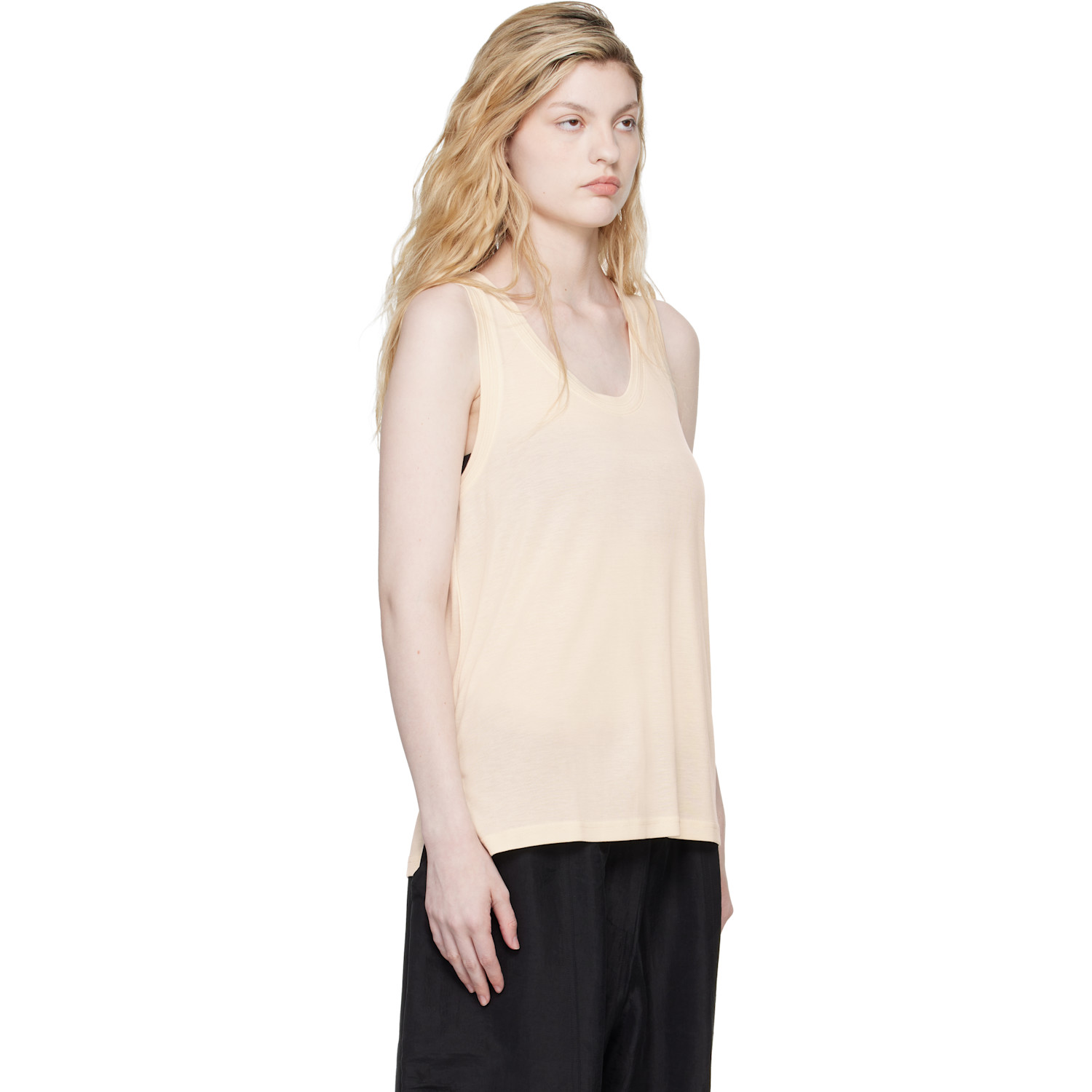  Studio Nicholson Beige Votan Jersey Tank Top 