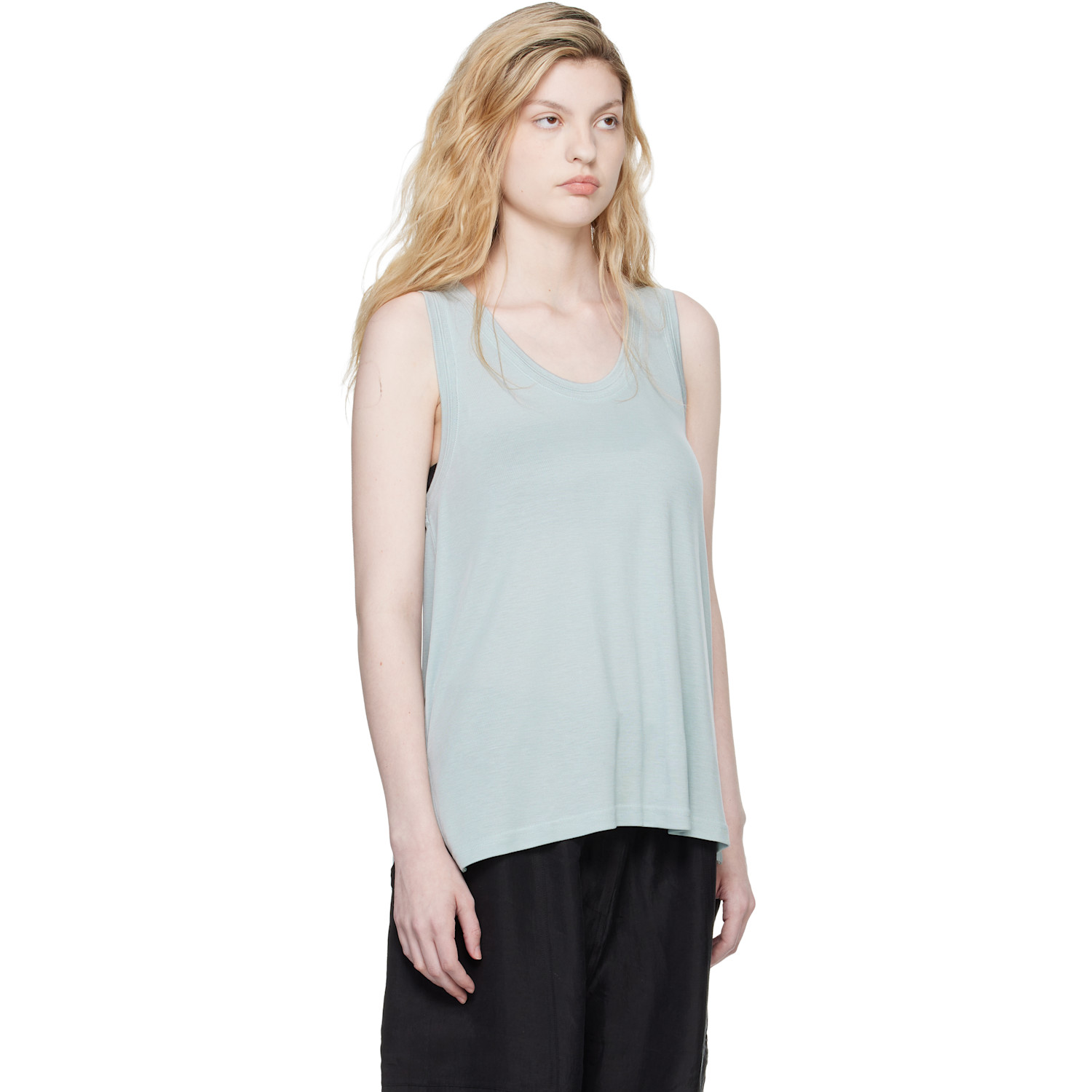  Studio Nicholson Blue Votan Jersey Tank Top 