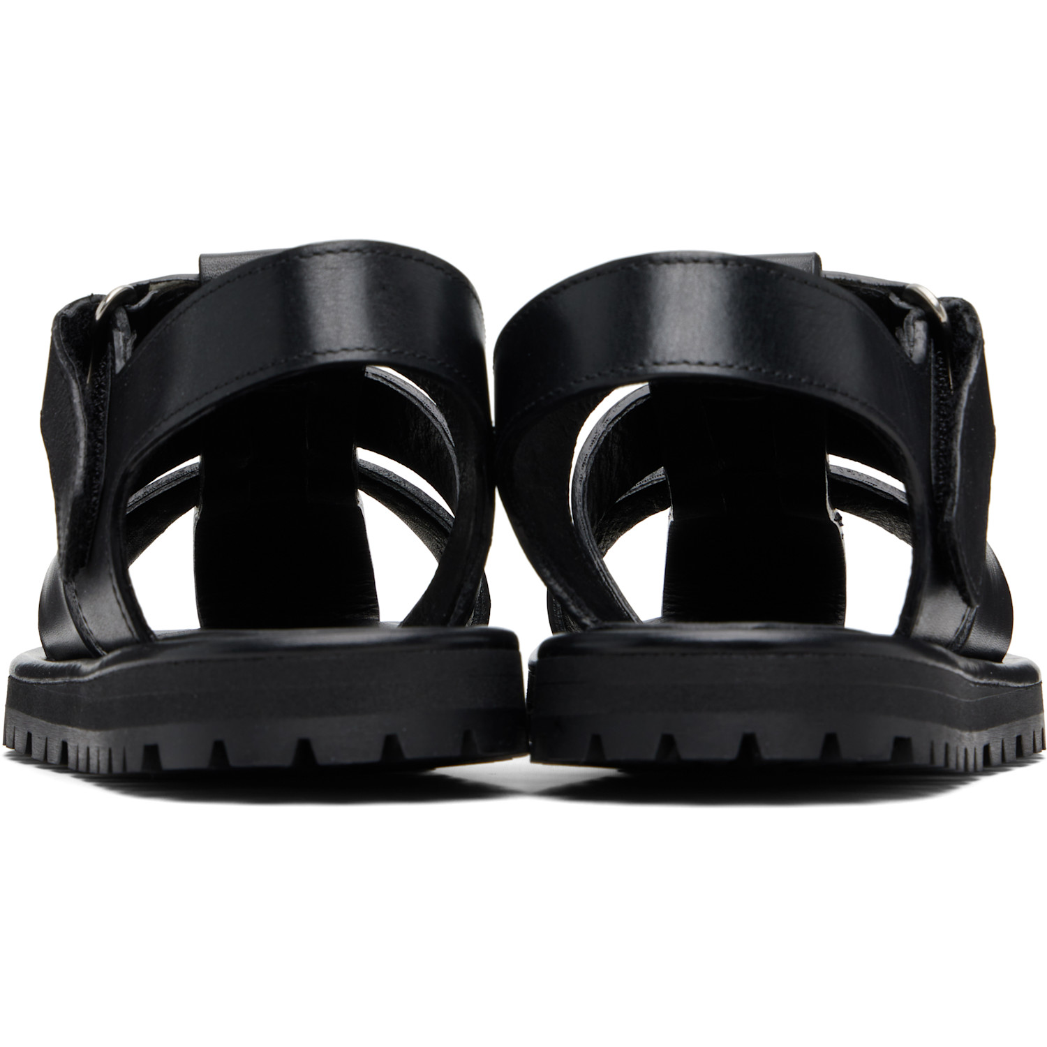 Studio Nicholson Black Sandom Sandals 