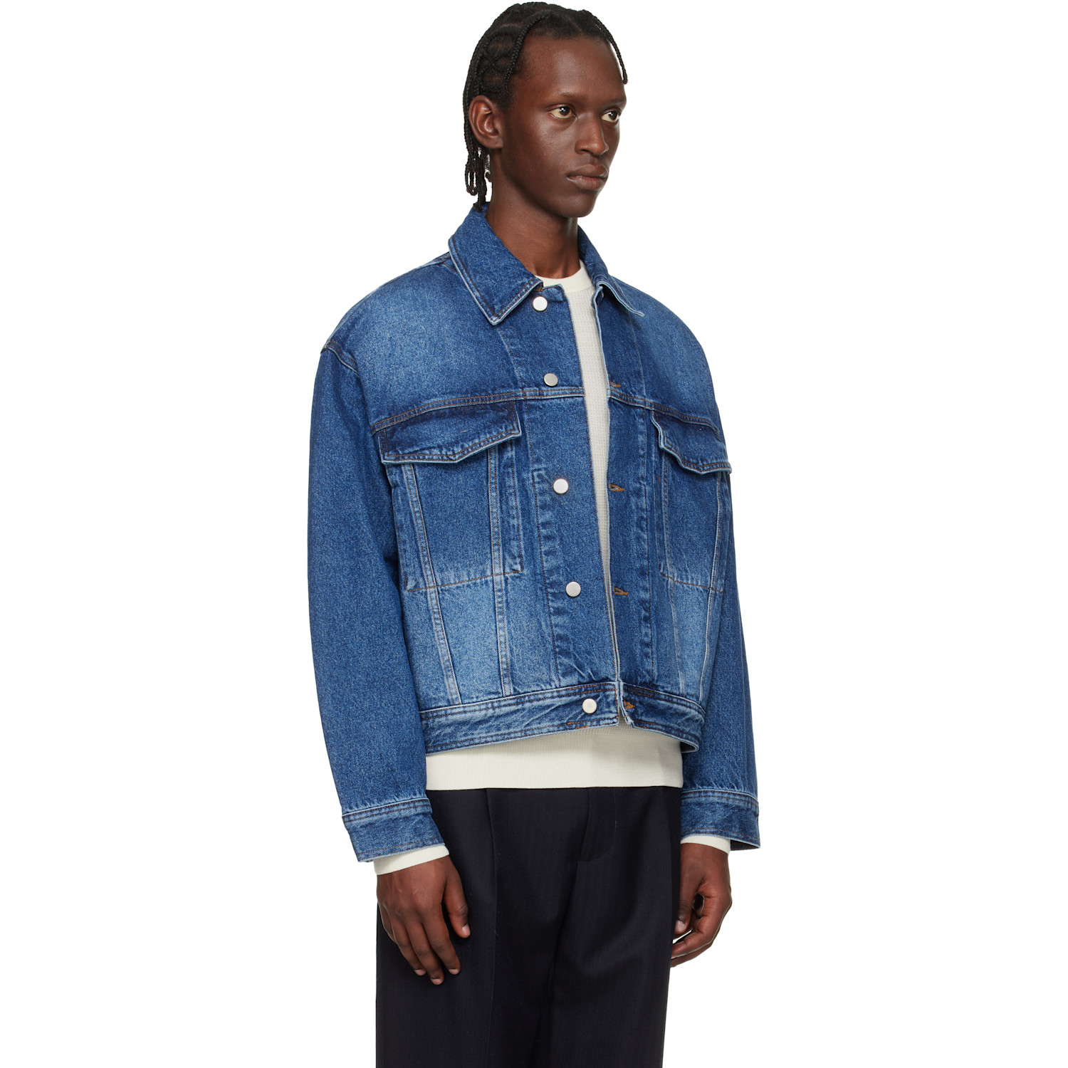  Studio Nicholson Blue Stein Denim Jacket 