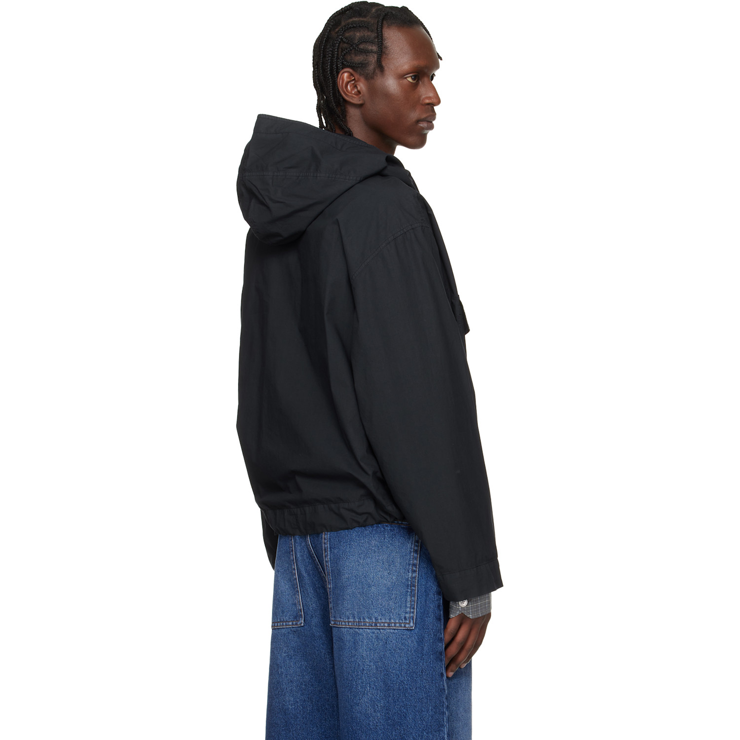  Studio Nicholson Navy Aaron Levine Edition Kirby Popover Jacket 