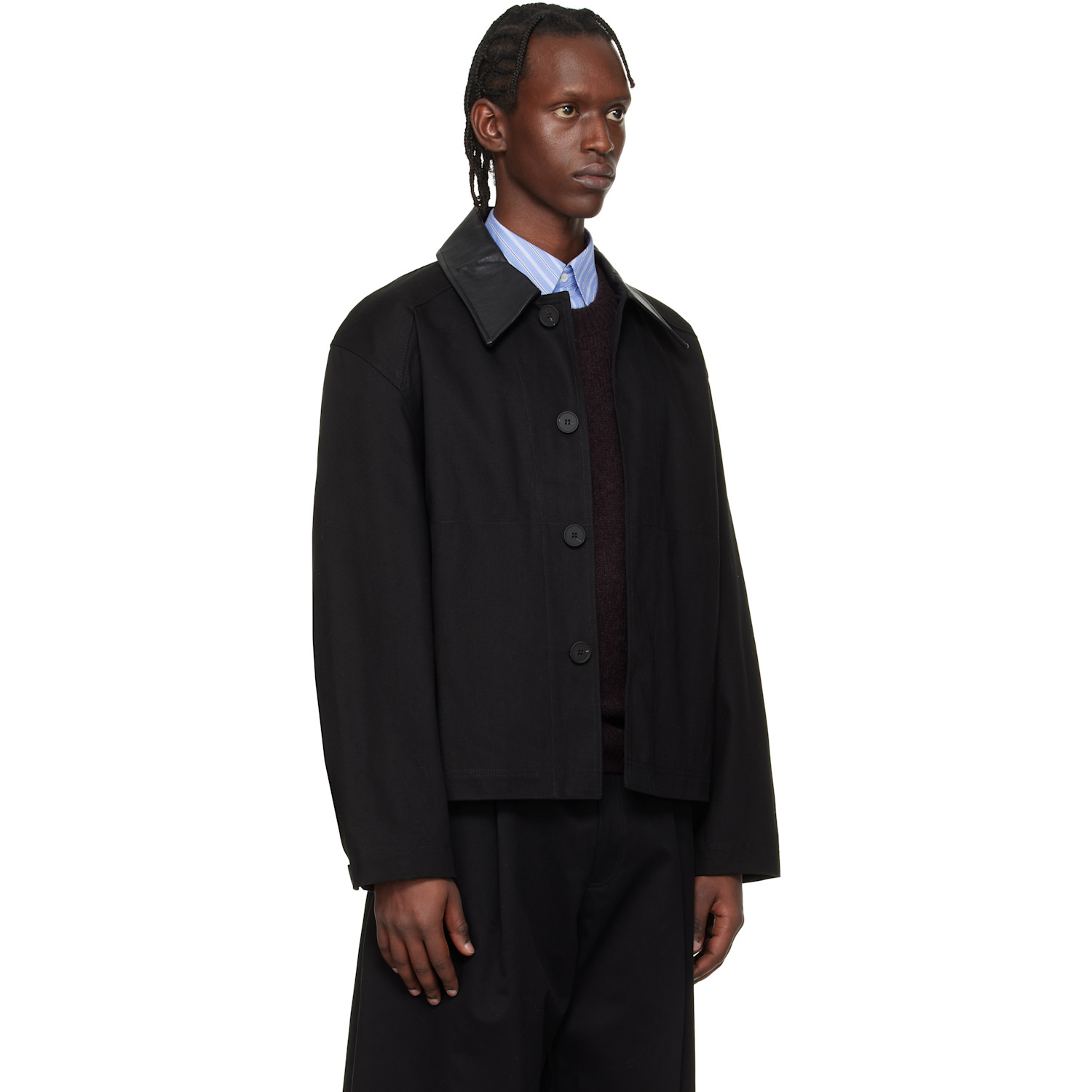 Studio Nicholson Black Aaron Levine Edition Dover Jacket 