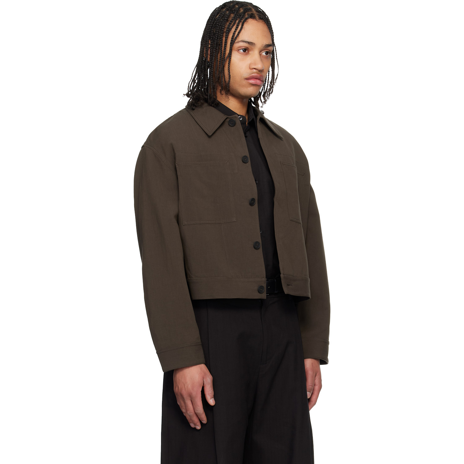  Studio Nicholson Brown Piper Jacket 