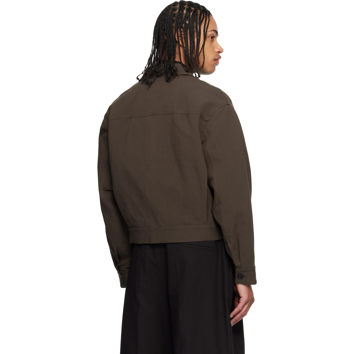  Studio Nicholson Brown Piper Jacket 