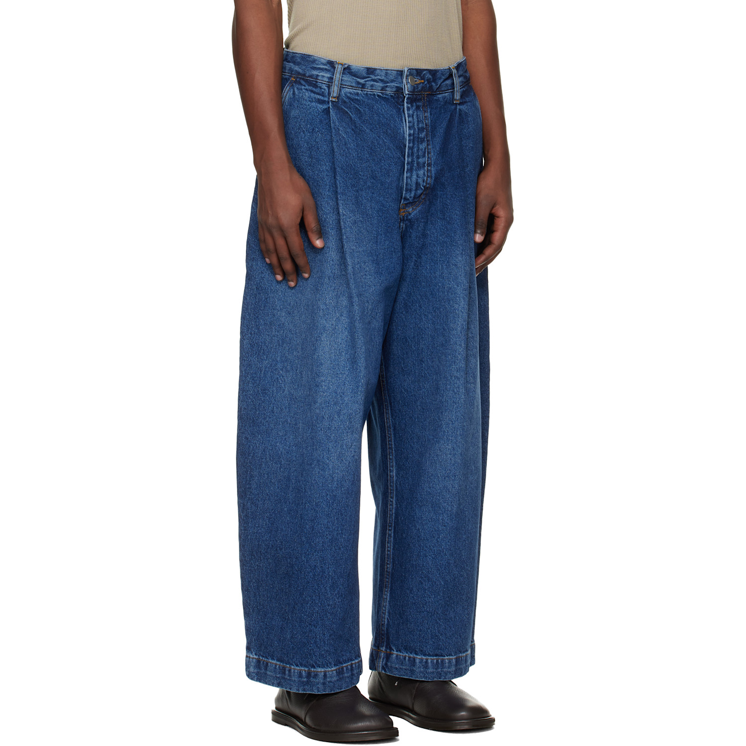  Studio Nicholson Indigo Puch Italian Denim Jeans 