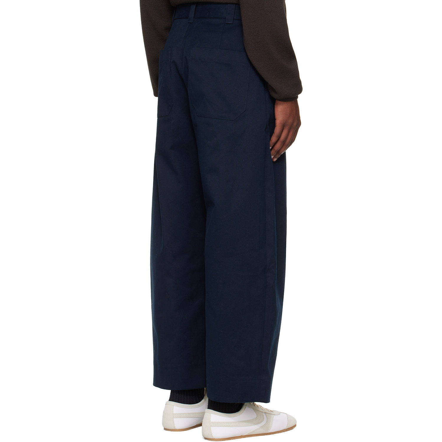  Studio Nicholson Navy Sorte Trousers 