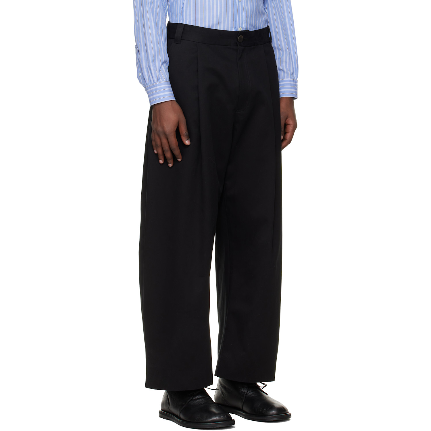  Studio Nicholson Black Sorte Trousers 