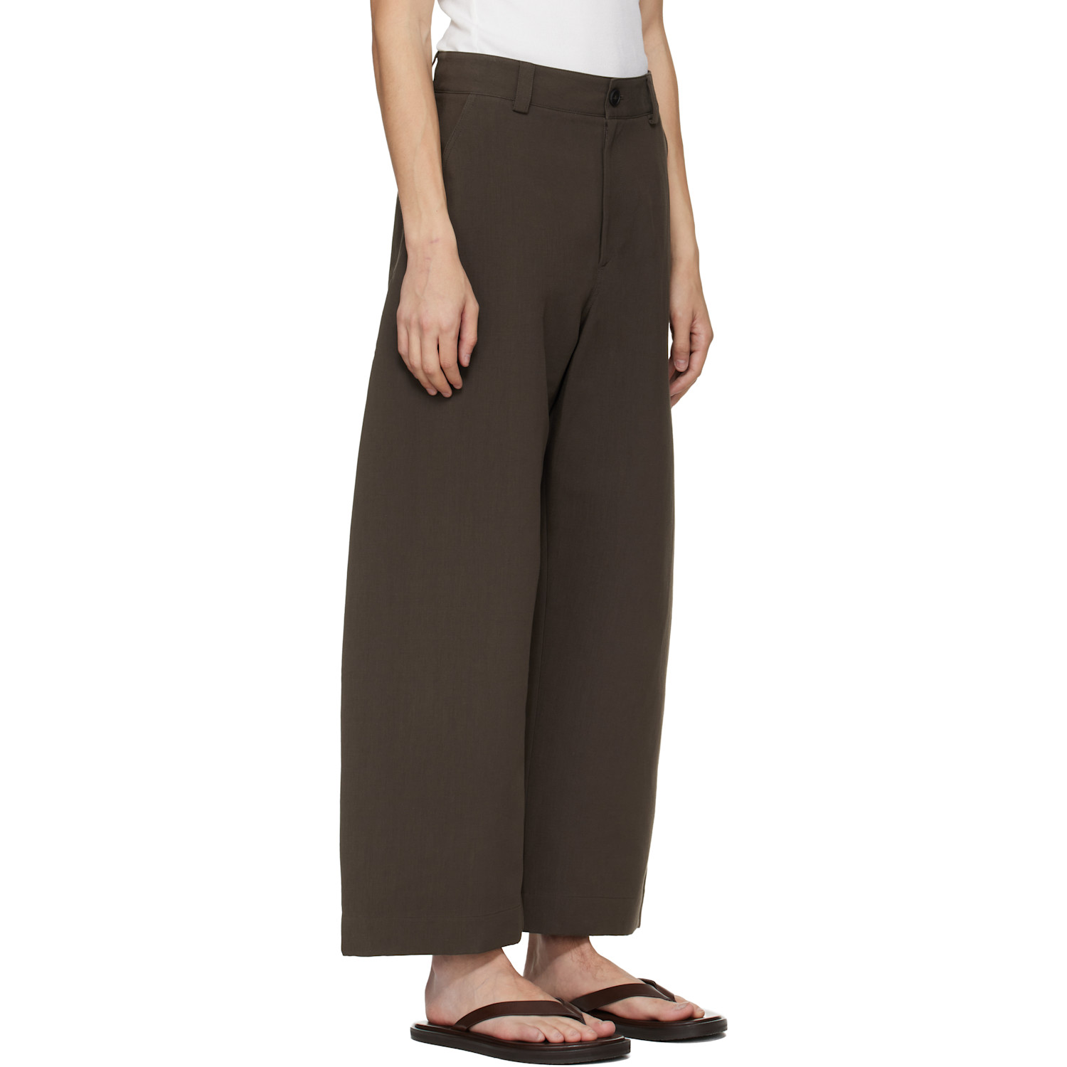  Studio Nicholson Brown Levy Trousers 