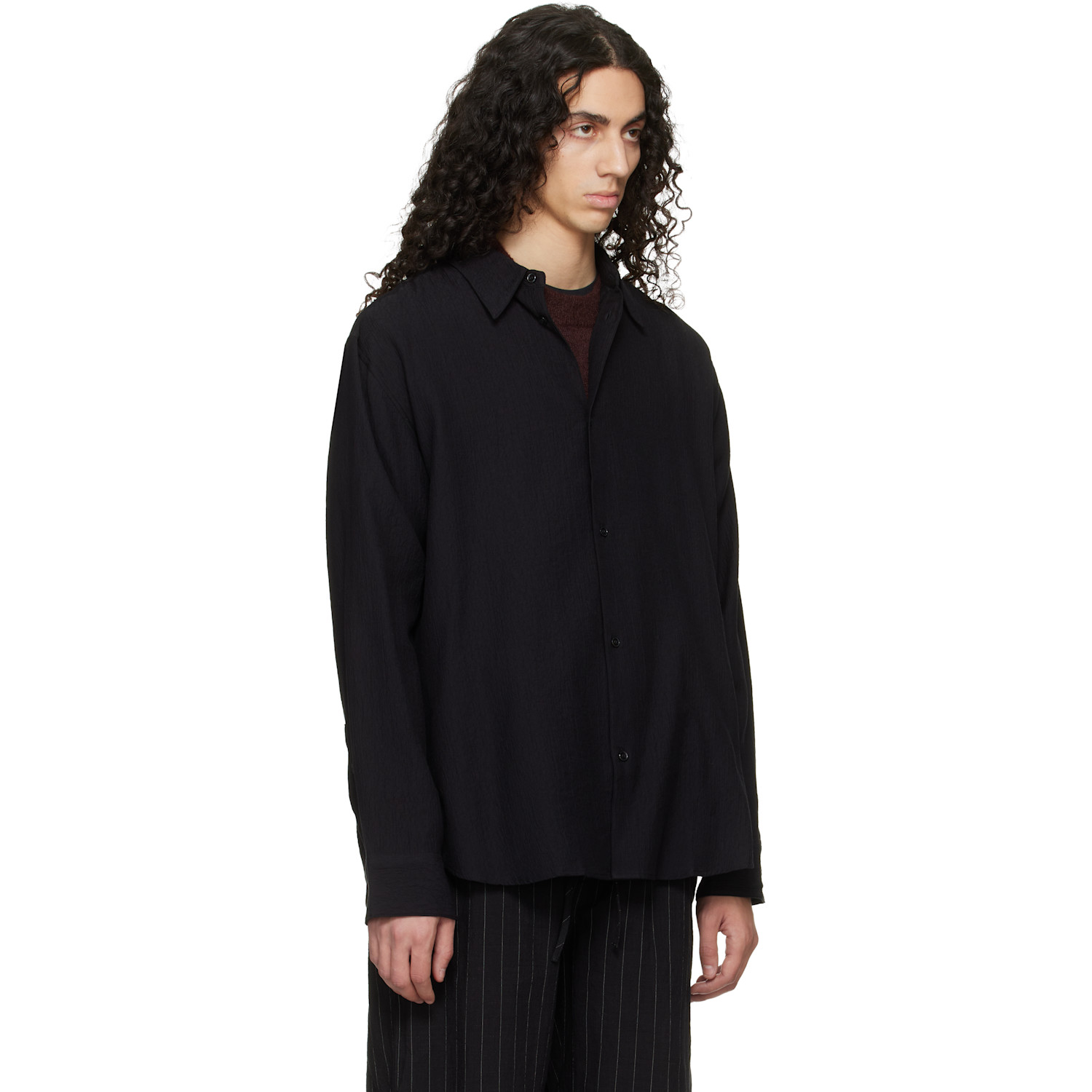  Studio Nicholson Black View Shirt 