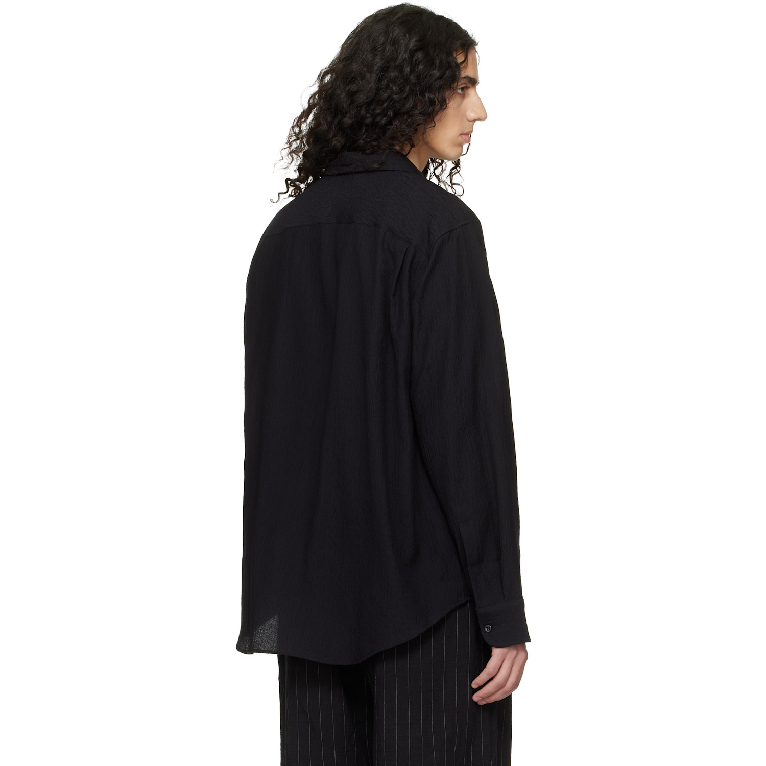  Studio Nicholson Black View Shirt 