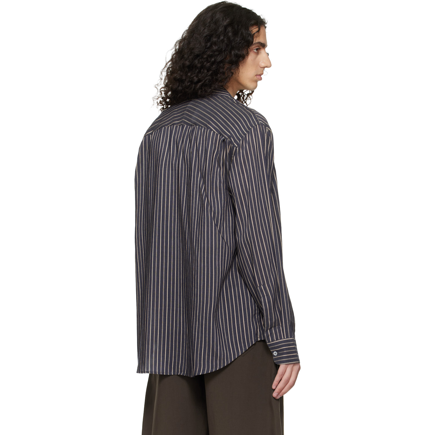 Studio Nicholson Navy View Shirt 
